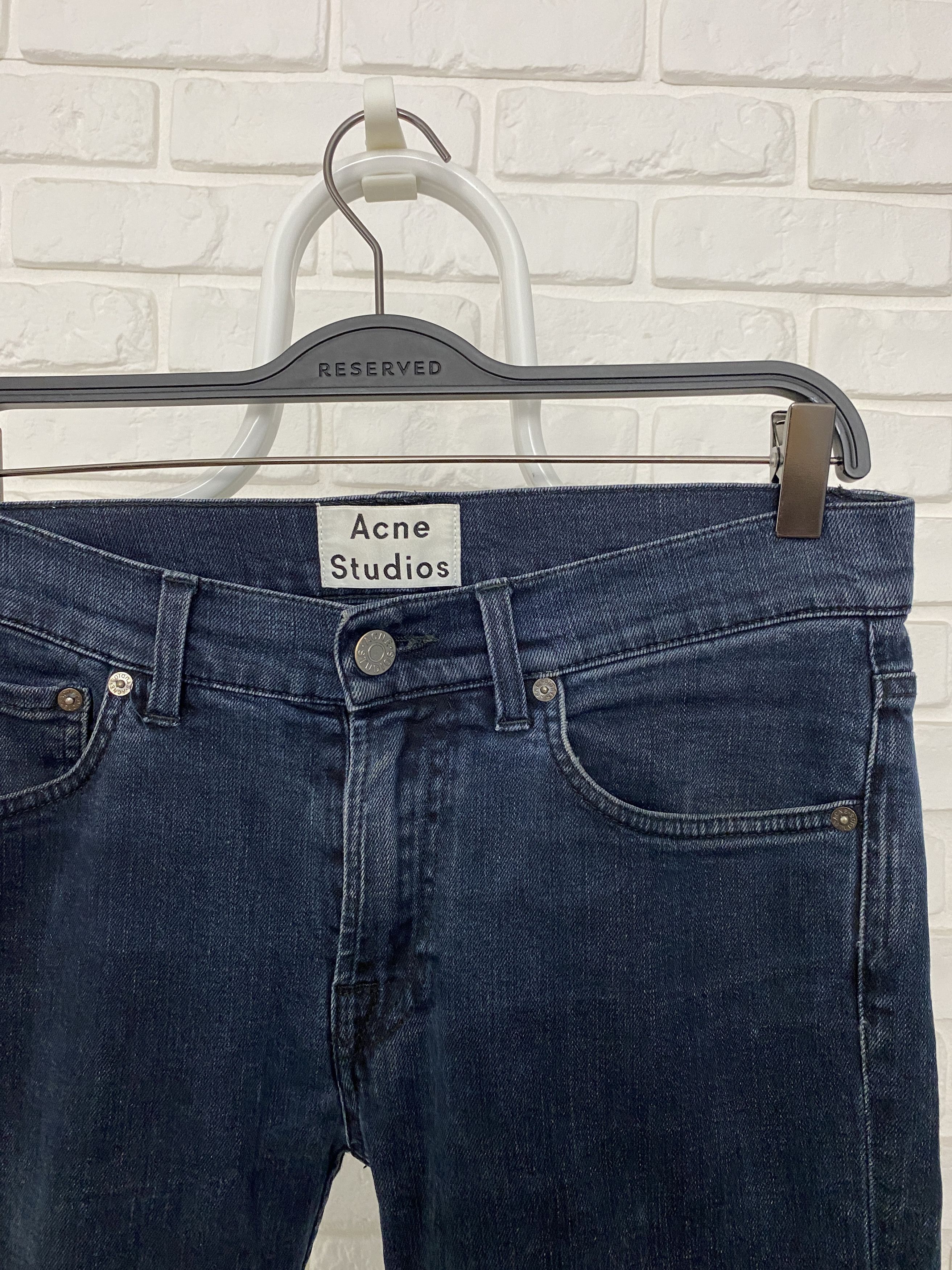 Acne Studios Acne Studios Ace Blue/Black Denim Pants Jeans Skinny 29/32 Size 29" - 3 Thumbnail