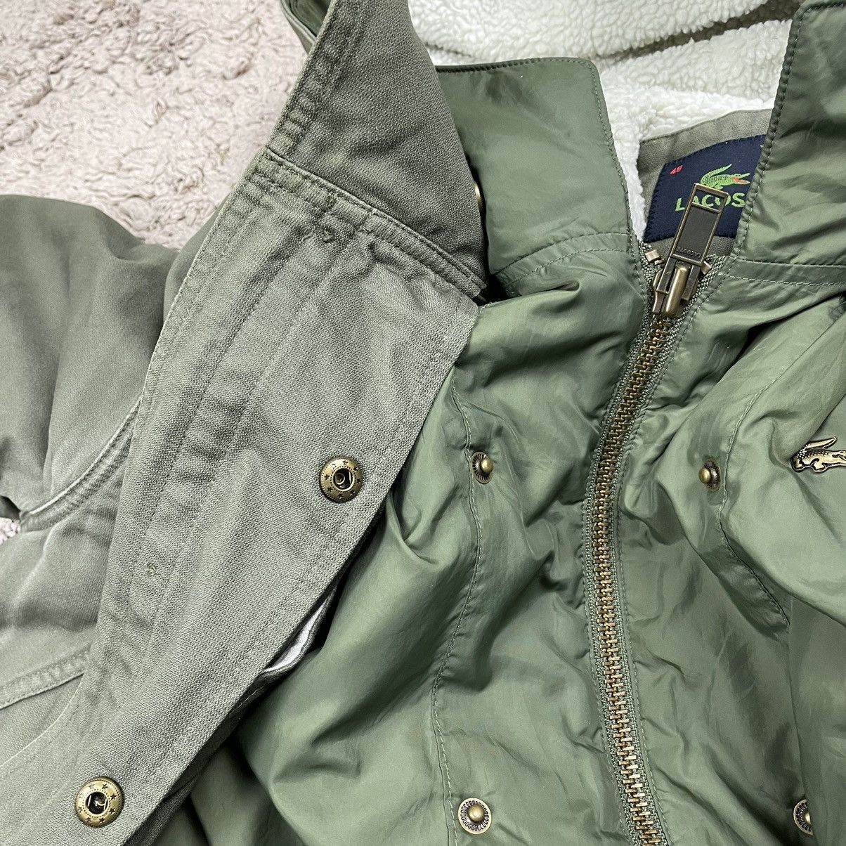 Japanese Brand × Lacoste × Vintage Vintage Lacoste Tactical Pocket Parkas Jacket Size US L / EU 52-54 / 3 - 13 Thumbnail