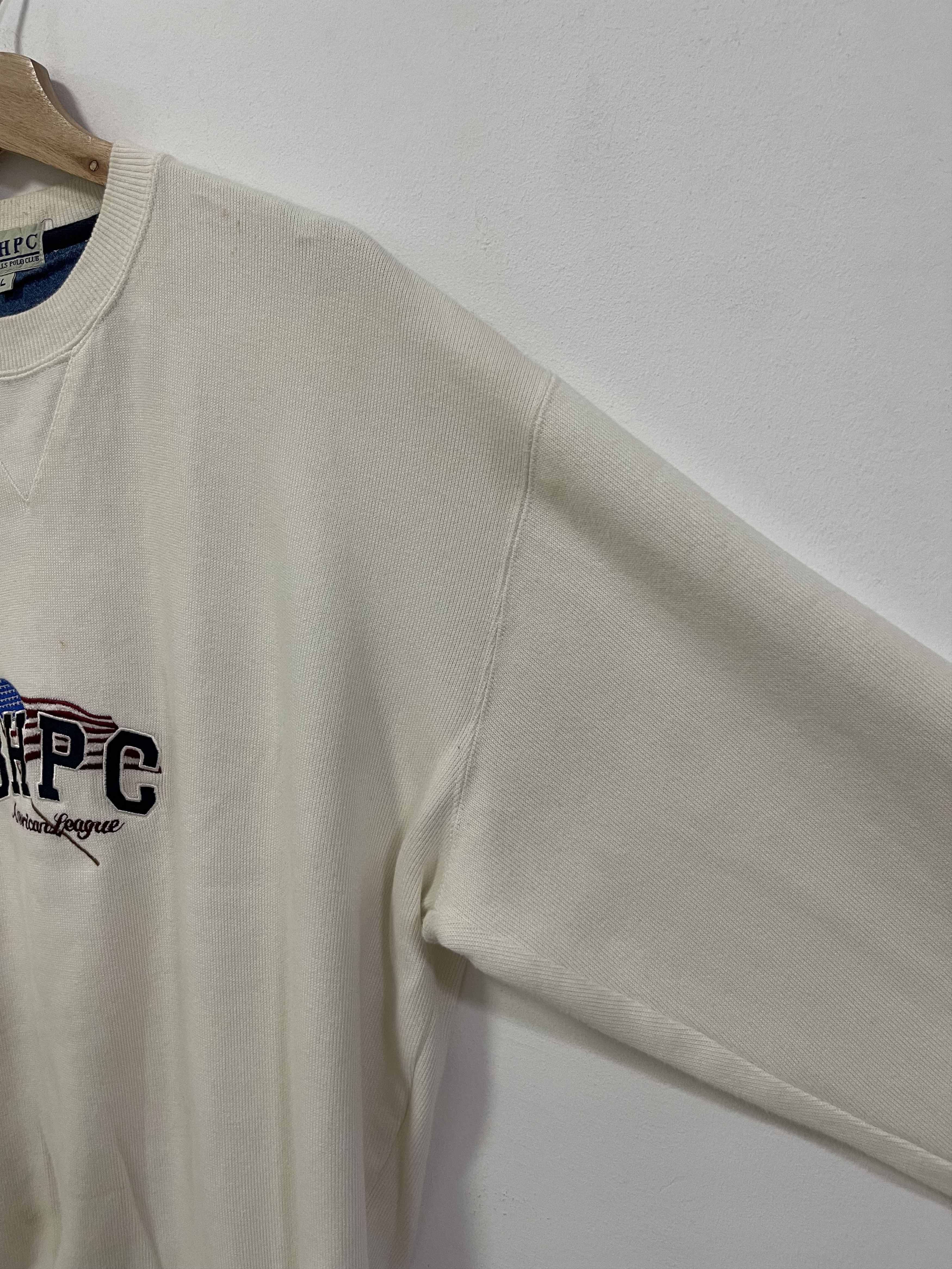 Beverly Hills Polo Club × Vintage Vintage Bhpc Flag Embroidery Distress Sweatshirt Size US M / EU 48-50 / 2 - 3 Thumbnail