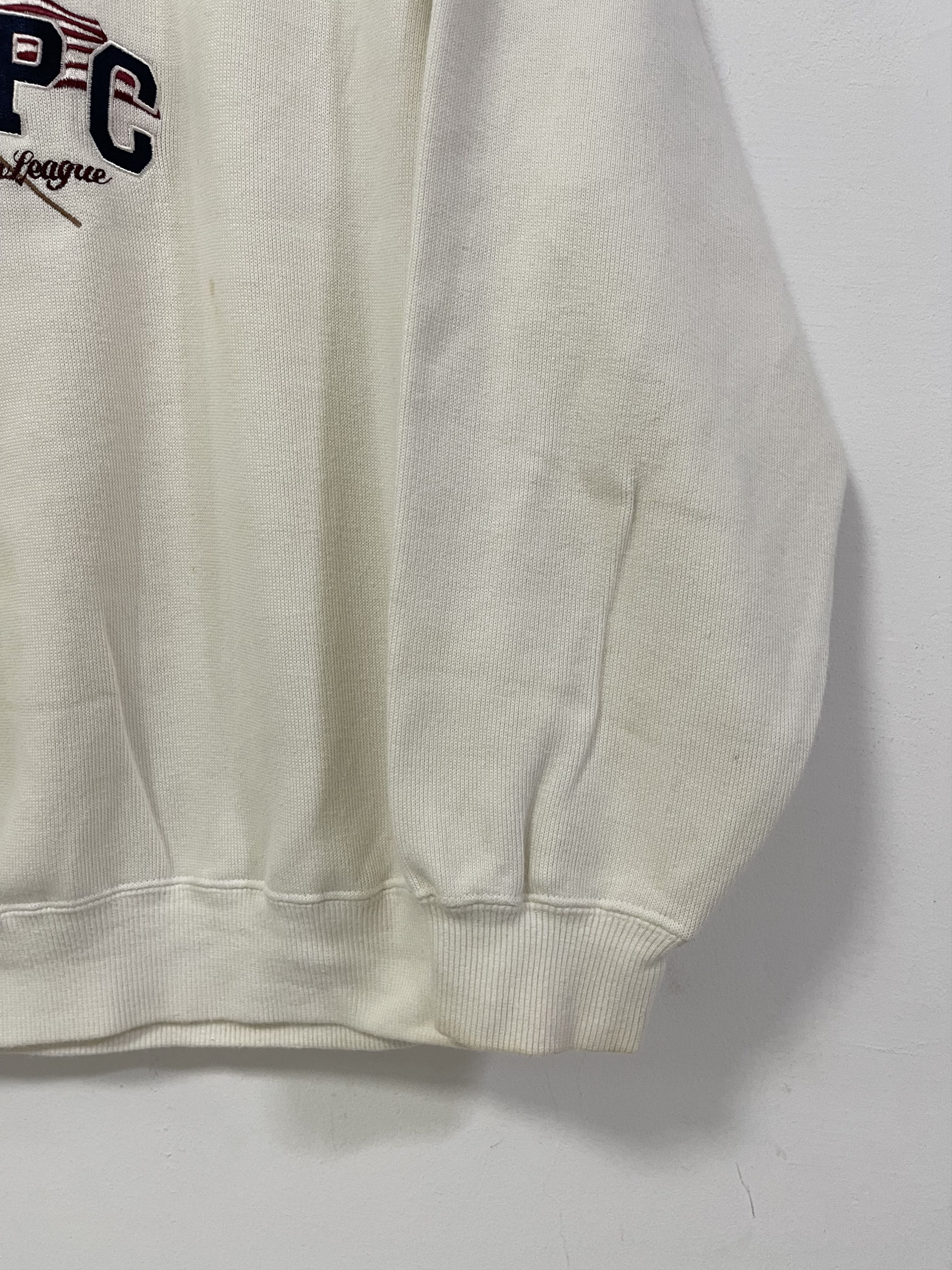 Beverly Hills Polo Club × Vintage Vintage Bhpc Flag Embroidery Distress Sweatshirt Size US M / EU 48-50 / 2 - 7 Thumbnail