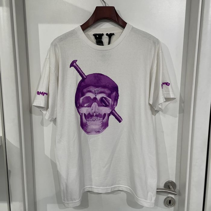 Vlone skull tee store purple