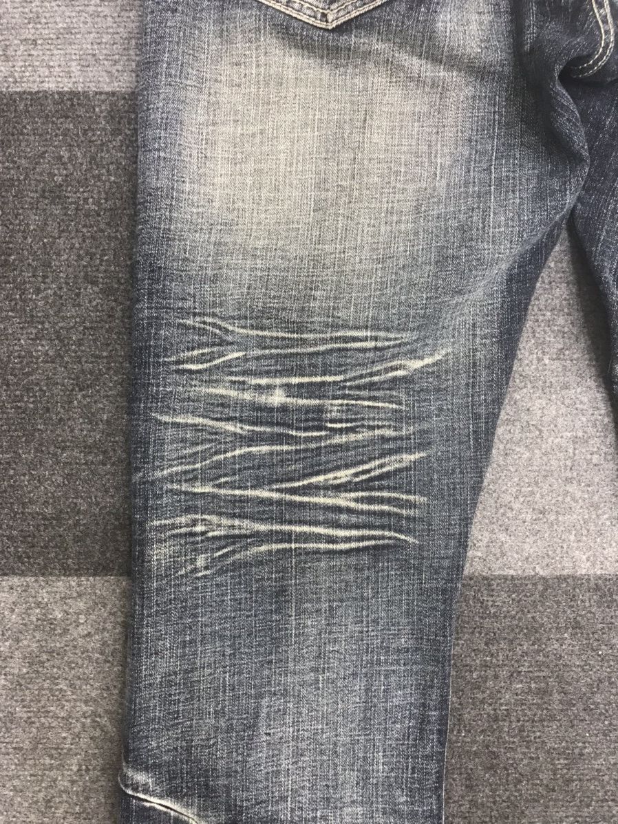 Japanese Brand FLARE DT Chaos Seam Cool Fades Jeans Size US 35 - 13 Thumbnail