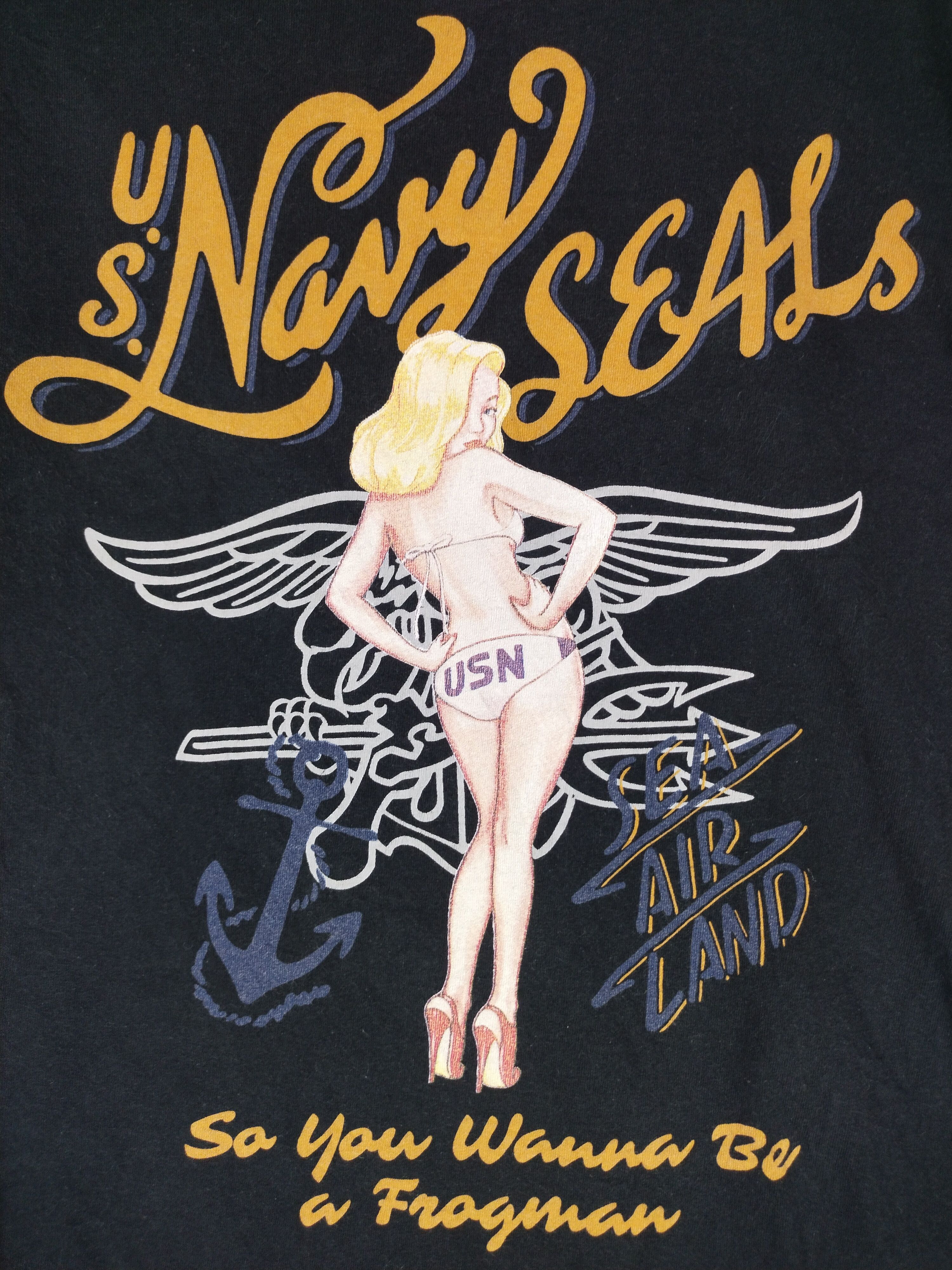 Avirex VINTAGE US NAVY SEALs SHIRT TEE Size US M / EU 48-50 / 2 - 2 Thumbnail