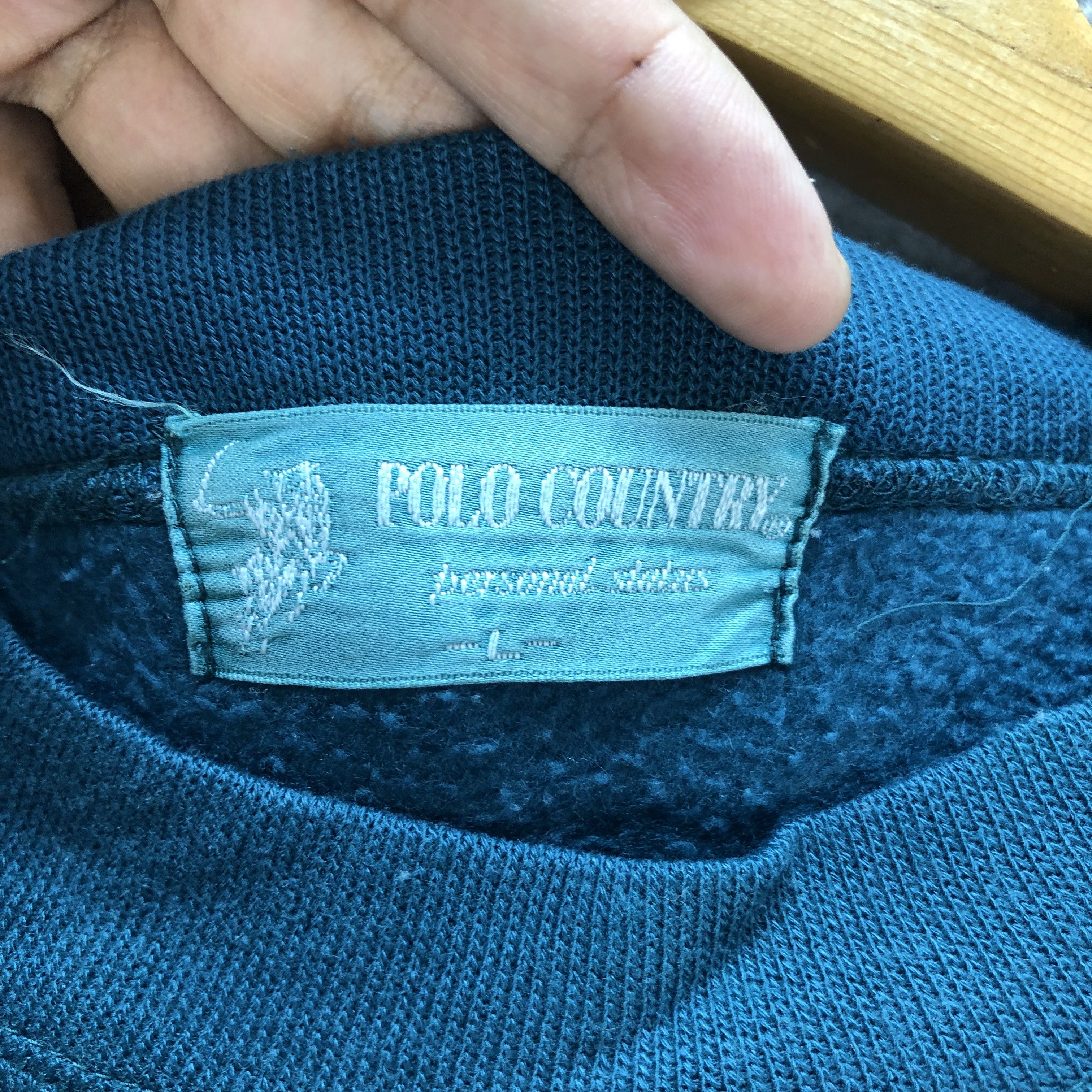 Vintage POLO COUNTRY EMBROIDERY LOGO POCKETS SWEATSHIRT #7187-117 Size US L / EU 52-54 / 3 - 7 Thumbnail