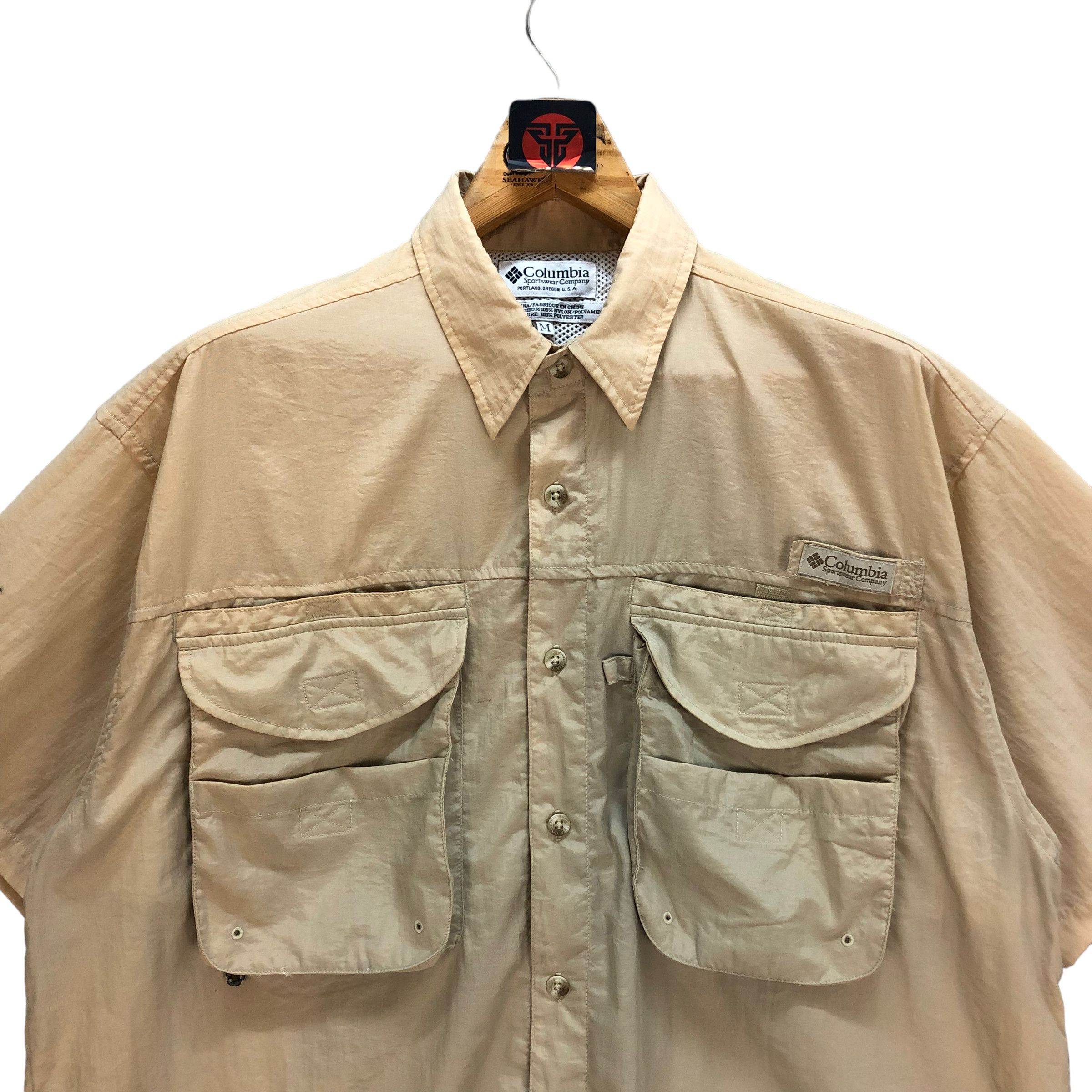 Columbia VINTAGE COLUMBIA SHORT SLEEVE NYLON SHIRTS #7191-117 Size US M / EU 48-50 / 2 - 2 Thumbnail