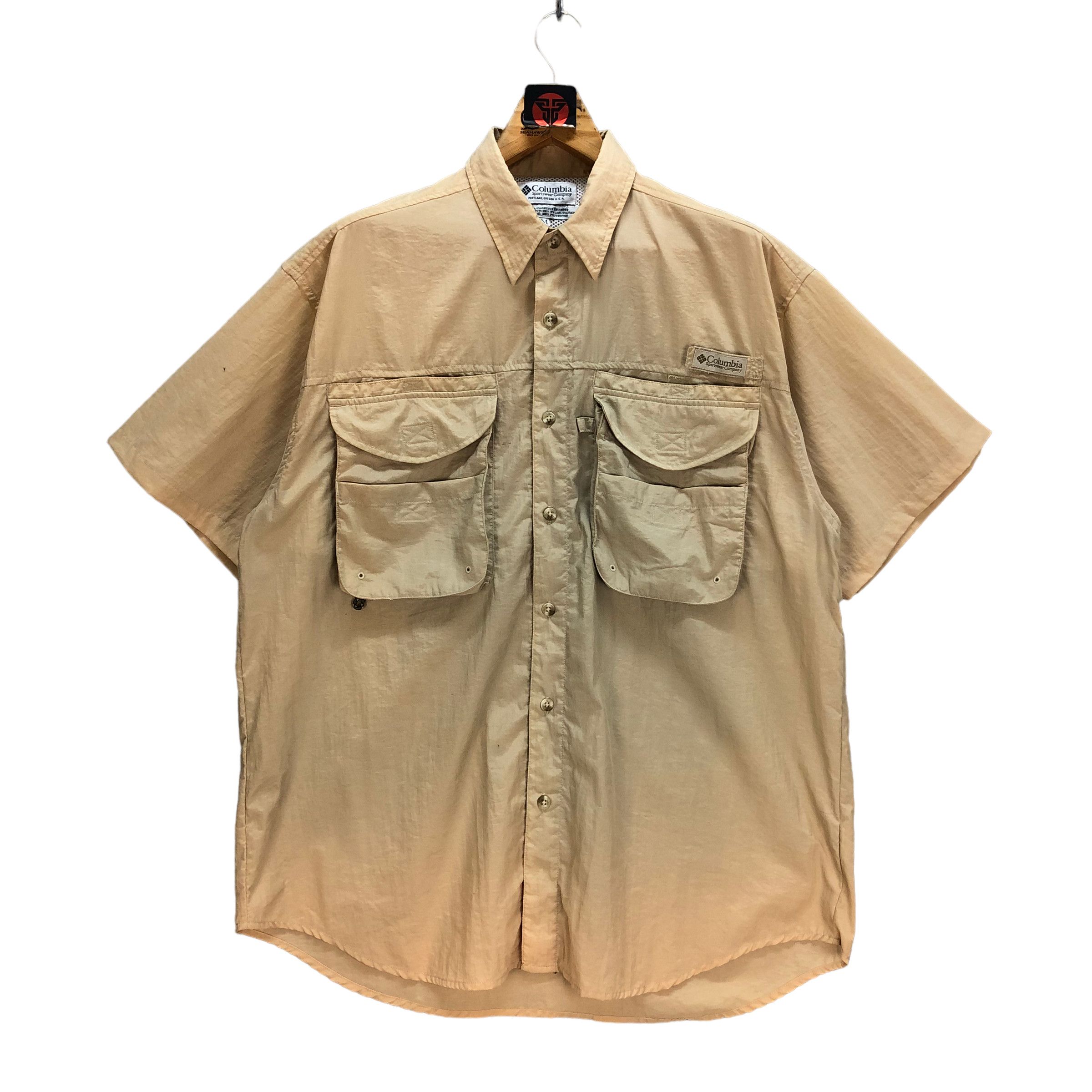 Columbia VINTAGE COLUMBIA SHORT SLEEVE NYLON SHIRTS #7191-117 Size US M / EU 48-50 / 2 - 1 Thumbnail