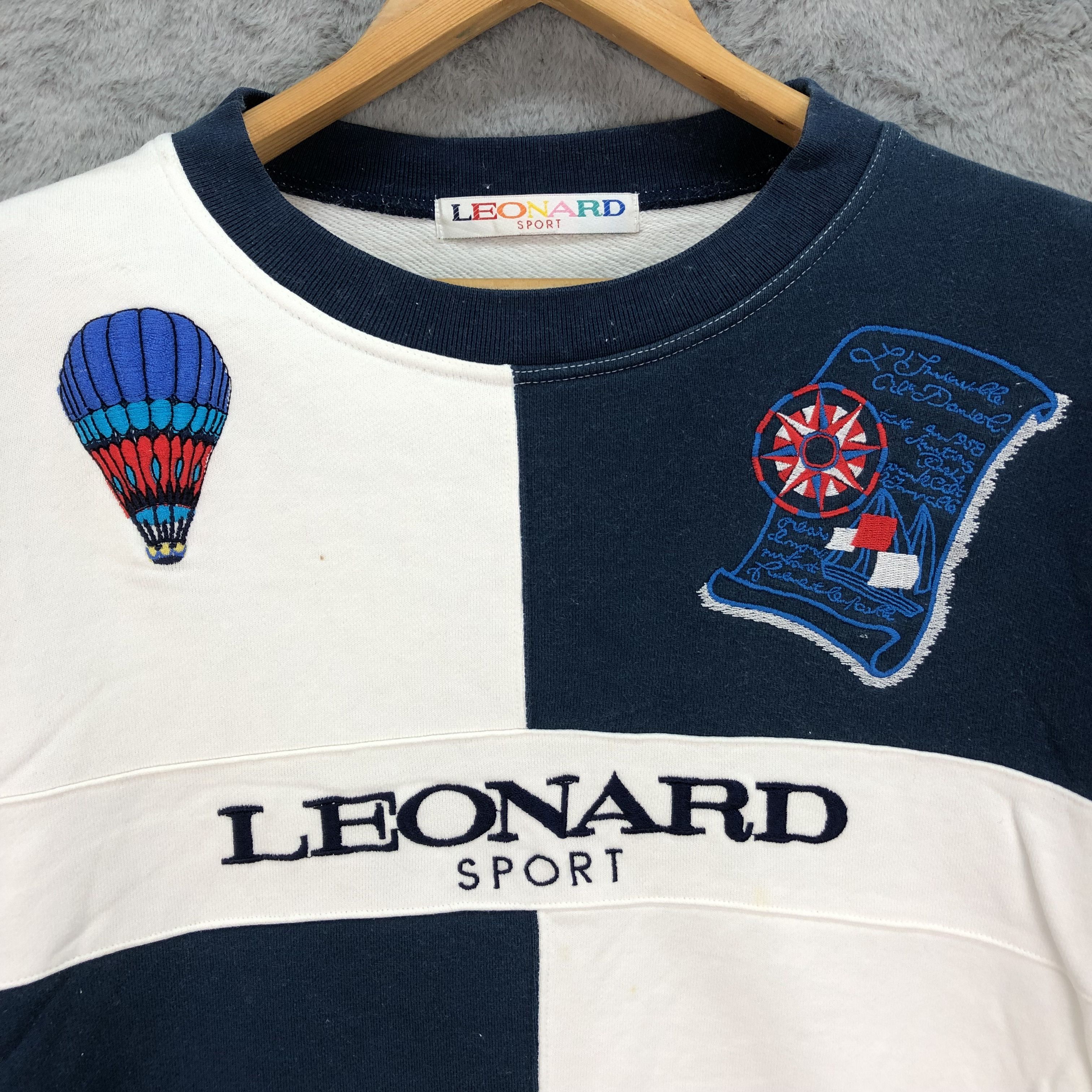 Japanese Brand Leonard Sport Embroidery Big Logo Sweatshirts #4393-152 Size US S / EU 44-46 / 1 - 3 Thumbnail