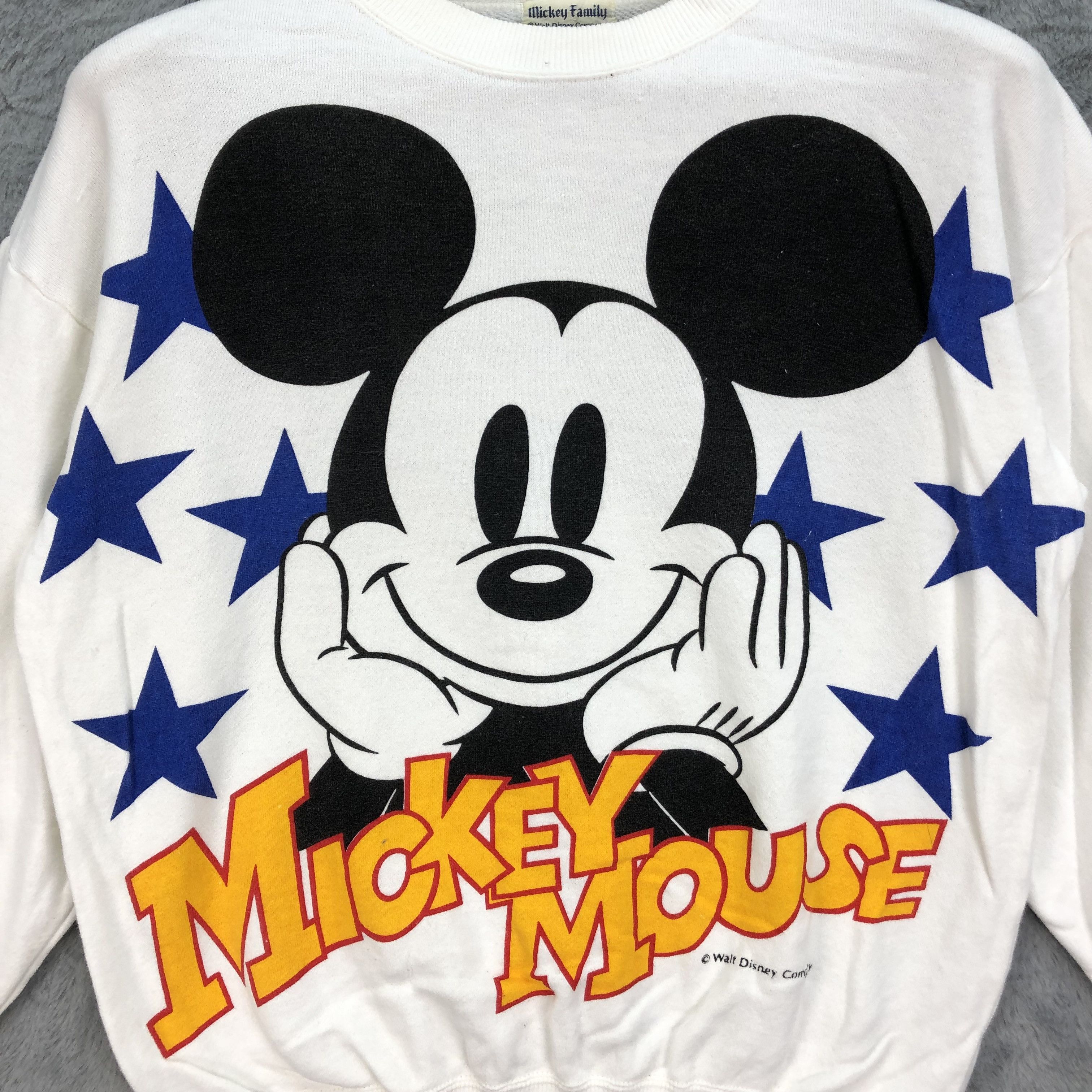 Disney Mickey Mouse Graphic Printed Sweatshirts #4392-152 Size S / US 4 / IT 40 - 3 Thumbnail