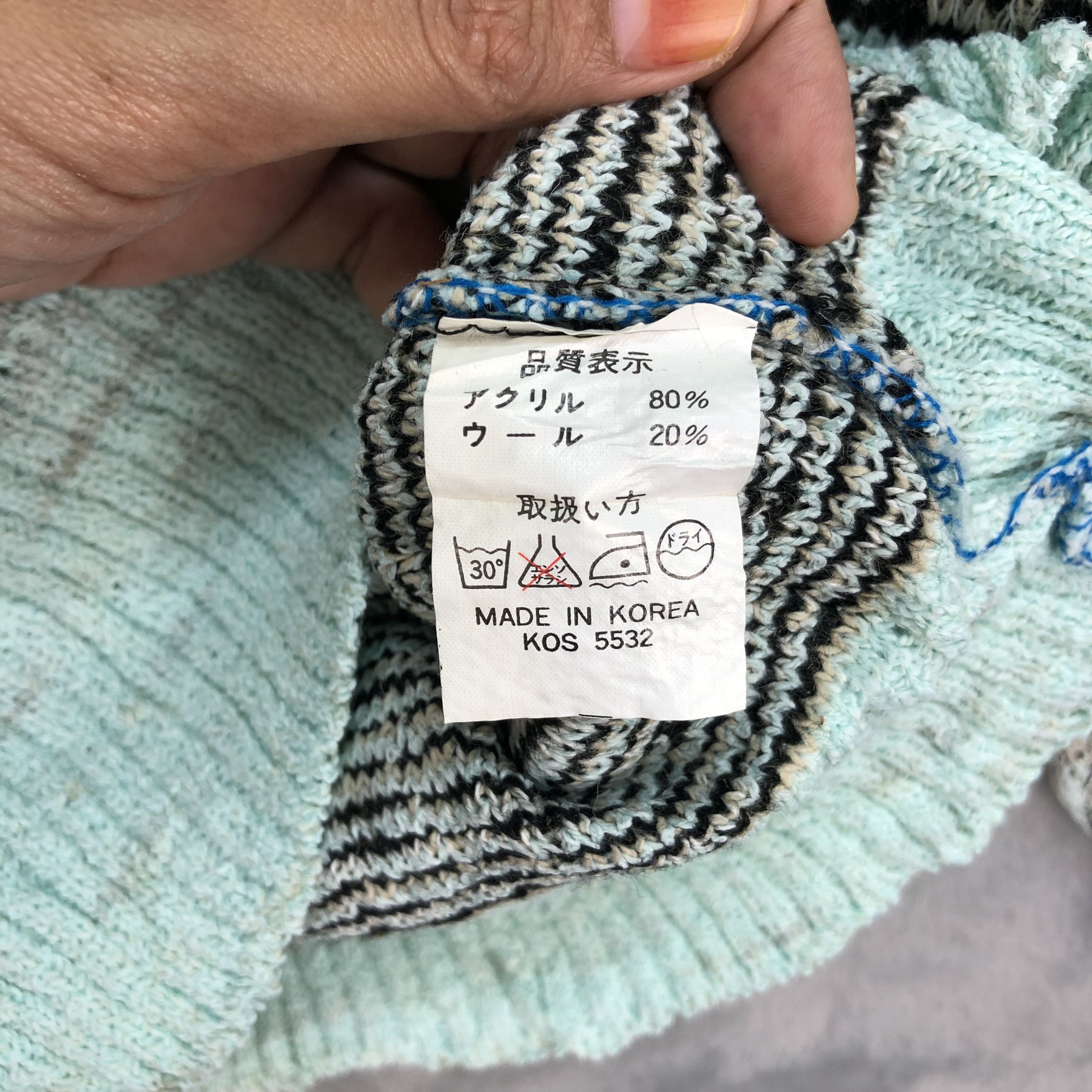 Japanese Brand Bell Town Cable Knit Sweater #4391-152 Size US S / EU 44-46 / 1 - 9 Thumbnail