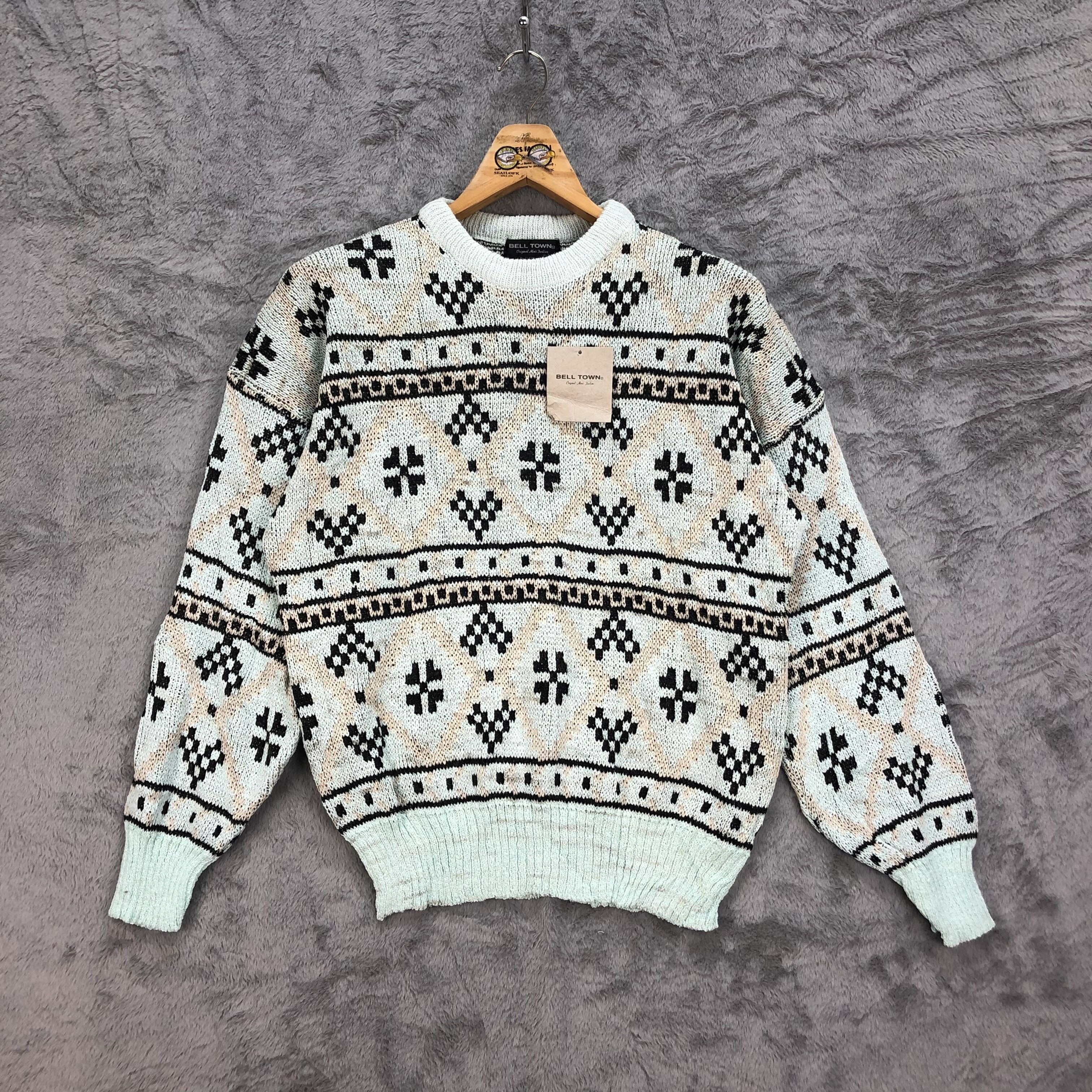 Japanese Brand Bell Town Cable Knit Sweater #4391-152 Size US S / EU 44-46 / 1 - 1 Thumbnail