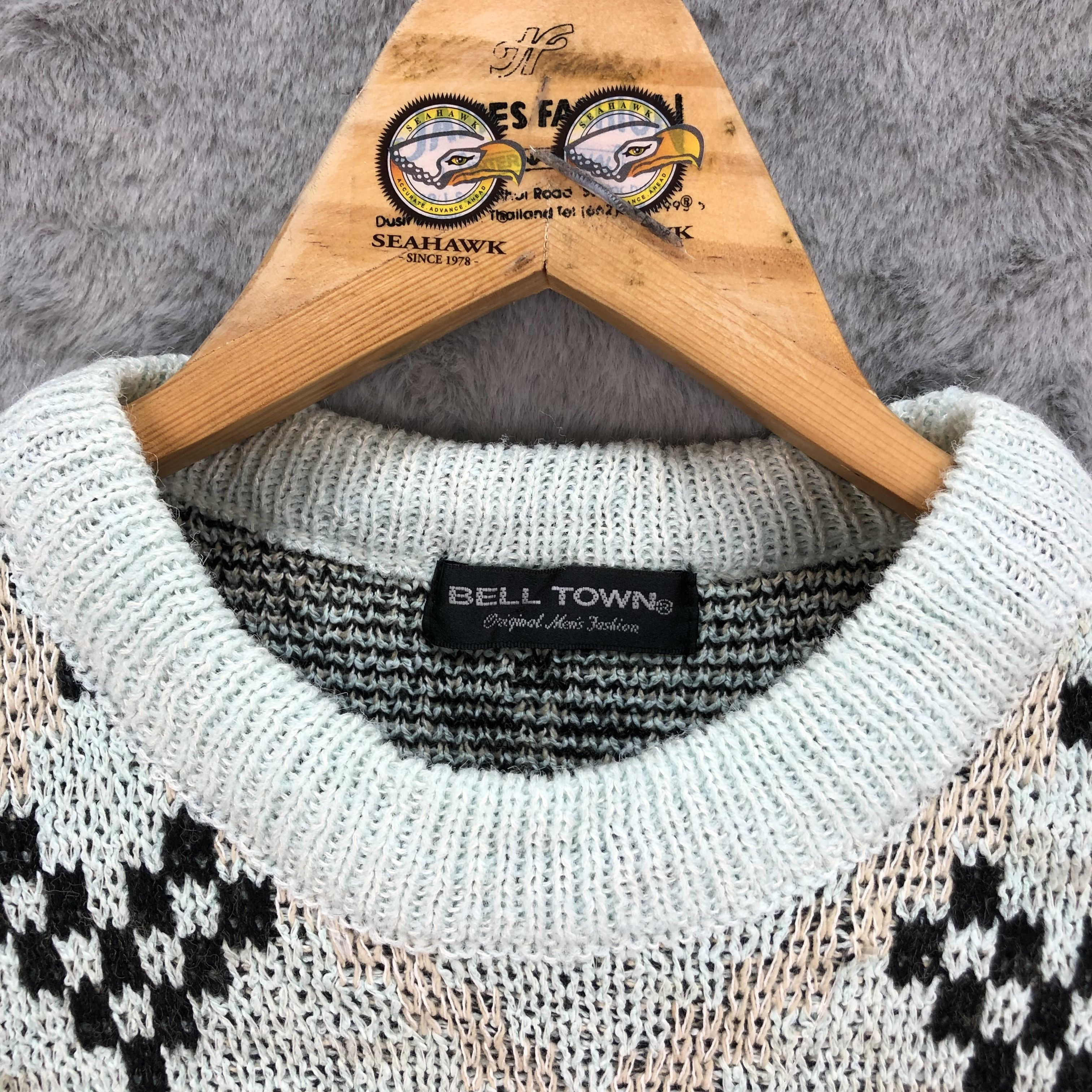 Japanese Brand Bell Town Cable Knit Sweater #4391-152 Size US S / EU 44-46 / 1 - 6 Thumbnail