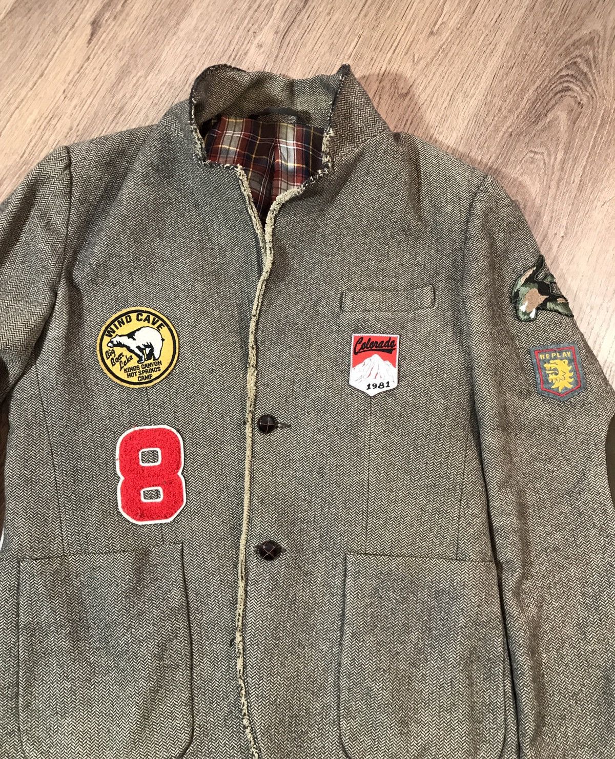 Replay Replay Patch Distressed Raw Hem Blazer Size US XL / EU 56 / 4 - 1 Thumbnail