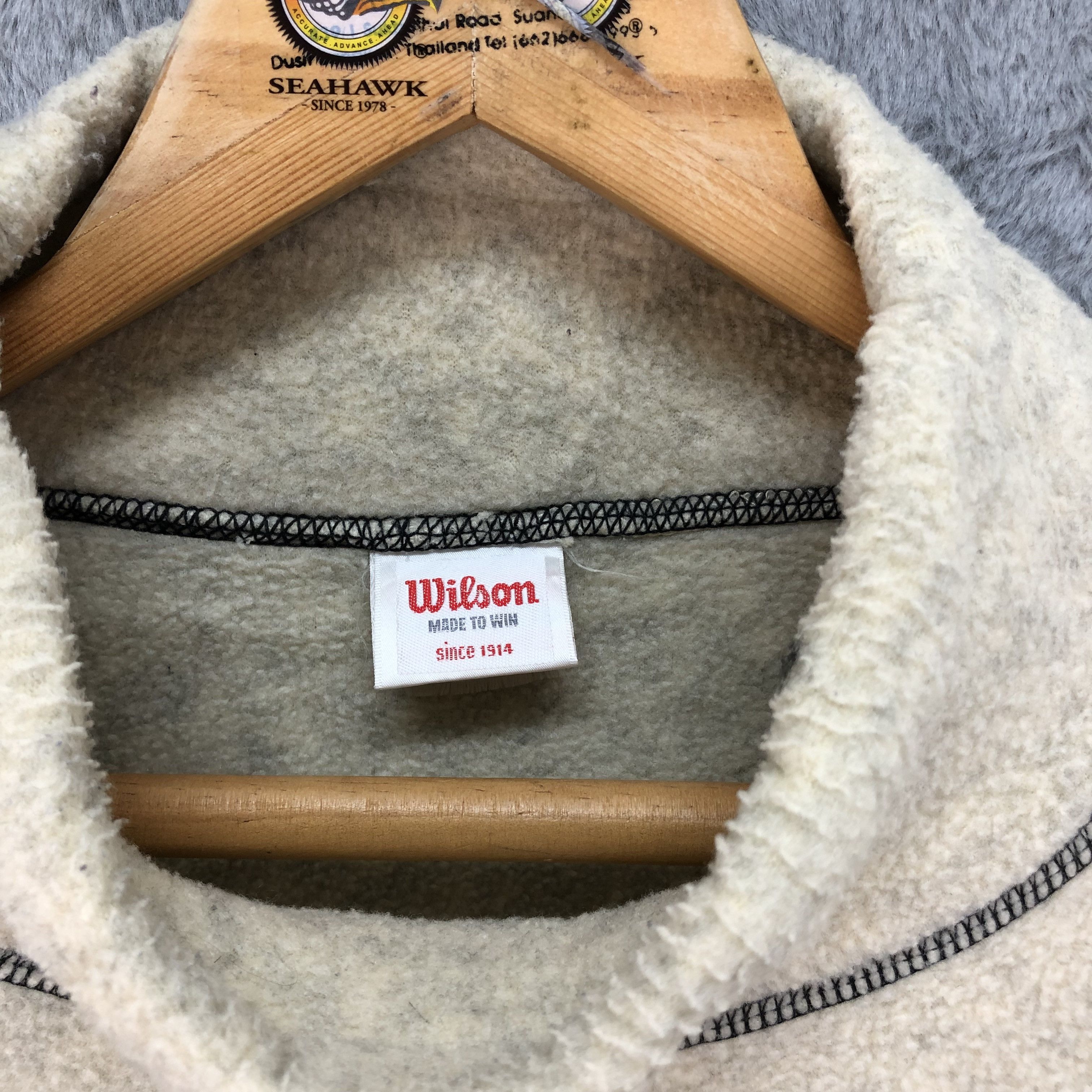 Polartec Wilson Pro Staff Embroidery Logo Jumper Fleece #4457-154 Size US L / EU 52-54 / 3 - 7 Thumbnail