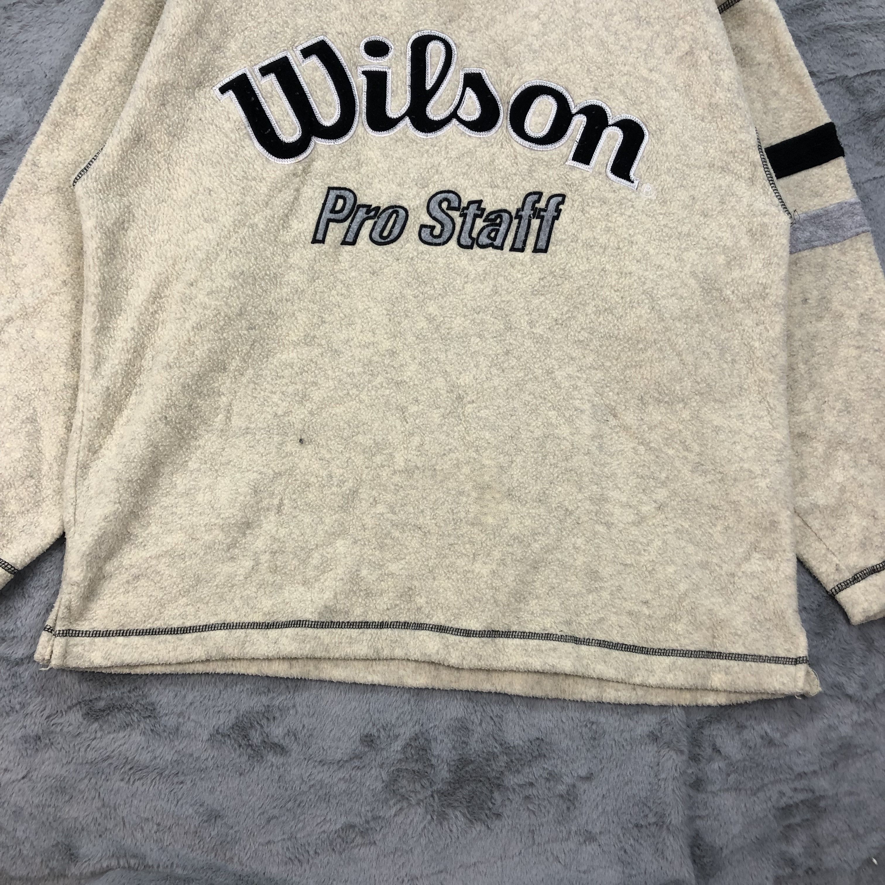 Polartec Wilson Pro Staff Embroidery Logo Jumper Fleece #4457-154 Size US L / EU 52-54 / 3 - 4 Thumbnail