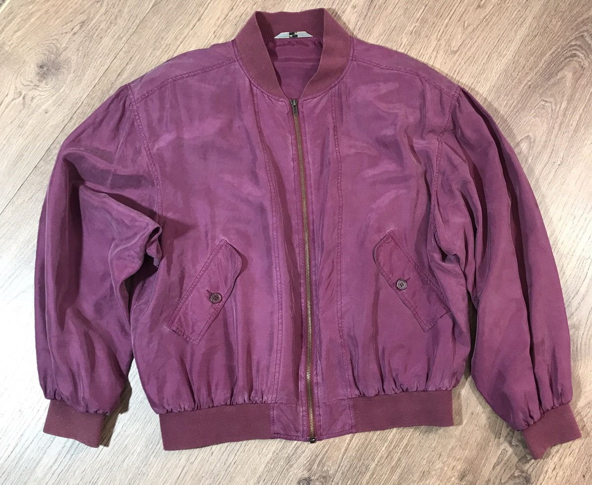 Vintage Vintage Bomber Jacket lilac size M Nylon Size US M / EU 48-50 / 2 - 1 Thumbnail