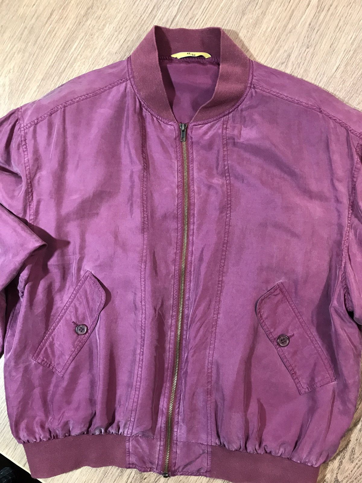 Vintage Vintage Bomber Jacket lilac size M Nylon Size US M / EU 48-50 / 2 - 3 Thumbnail
