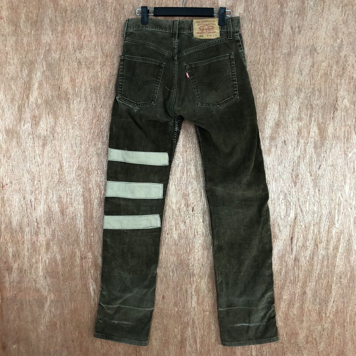 Levi's DLL levi's reconstruct Corduroy reworked Denim Pants #c636 Size US 28 / EU 44 - 7 Thumbnail