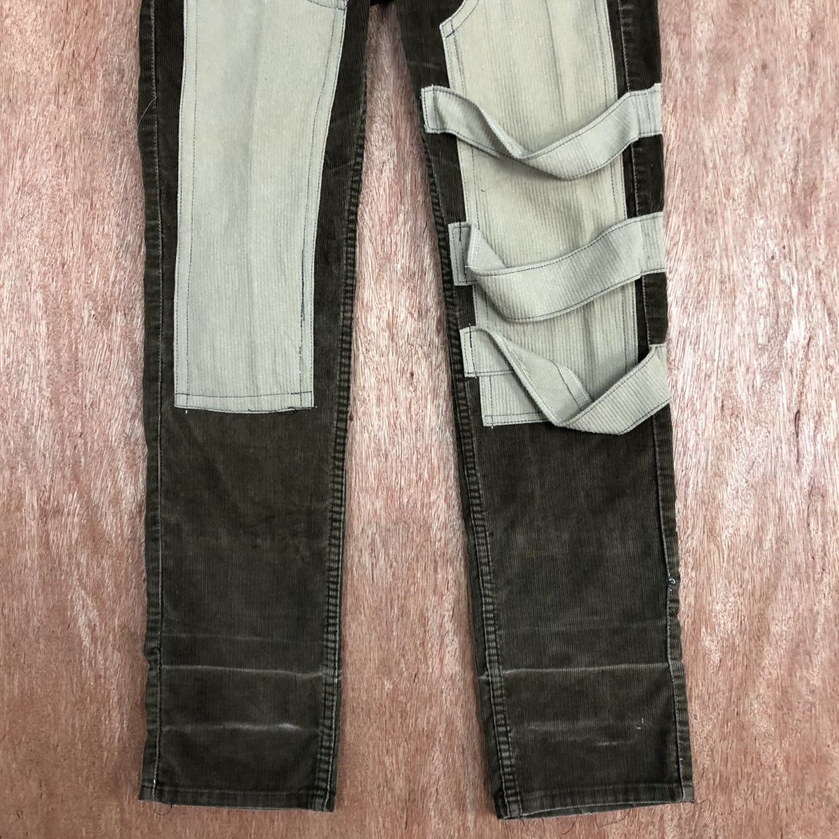 Levi's DLL levi's reconstruct Corduroy reworked Denim Pants #c636 Size US 28 / EU 44 - 3 Thumbnail