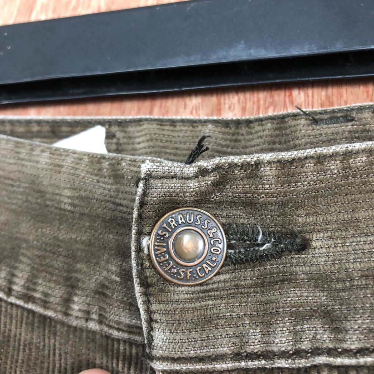 Levi's DLL levi's reconstruct Corduroy reworked Denim Pants #c636 Size US 28 / EU 44 - 5 Thumbnail