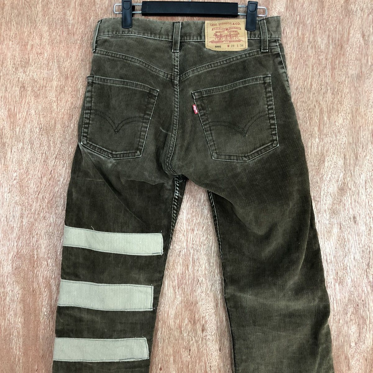 Levi's DLL levi's reconstruct Corduroy reworked Denim Pants #c636 Size US 28 / EU 44 - 8 Thumbnail