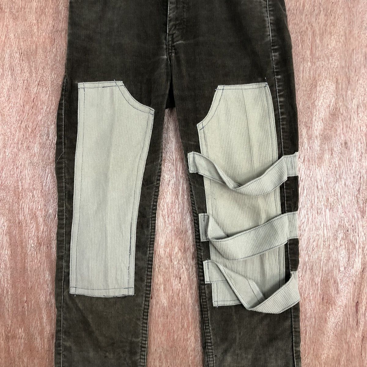 Levi's DLL levi's reconstruct Corduroy reworked Denim Pants #c636 Size US 28 / EU 44 - 4 Thumbnail