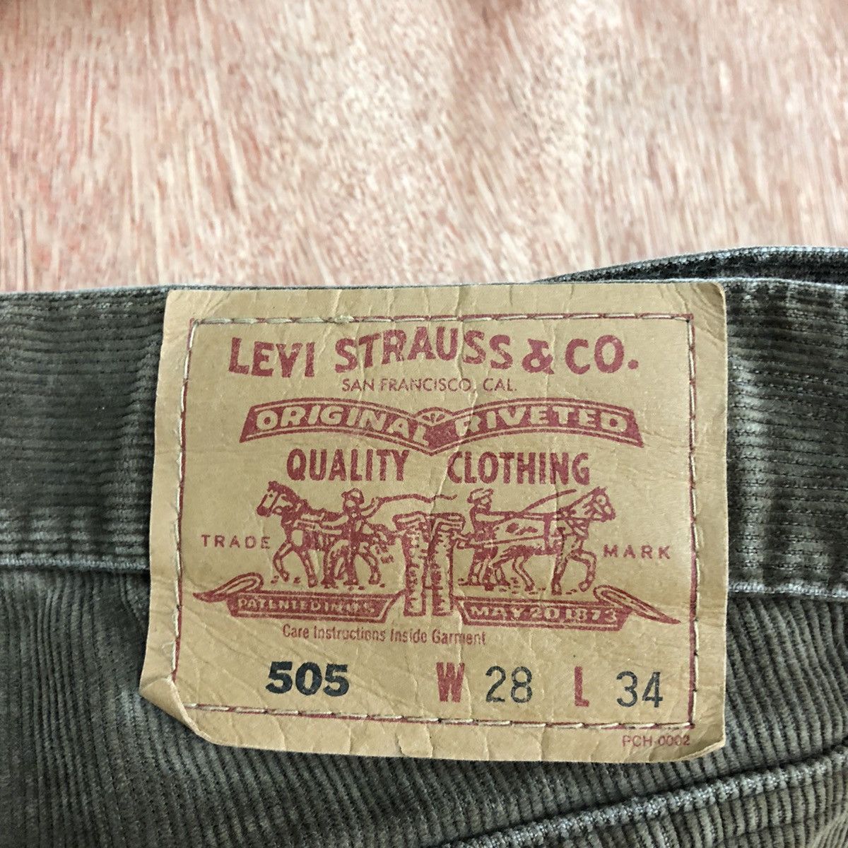 Levi's DLL levi's reconstruct Corduroy reworked Denim Pants #c636 Size US 28 / EU 44 - 12 Thumbnail
