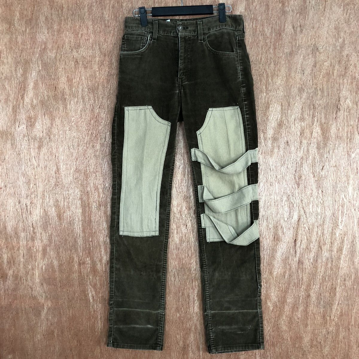 Levi's DLL levi's reconstruct Corduroy reworked Denim Pants #c636 Size US 28 / EU 44 - 1 Thumbnail