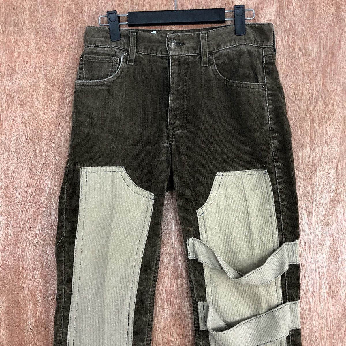 Levi's DLL levi's reconstruct Corduroy reworked Denim Pants #c636 Size US 28 / EU 44 - 2 Thumbnail