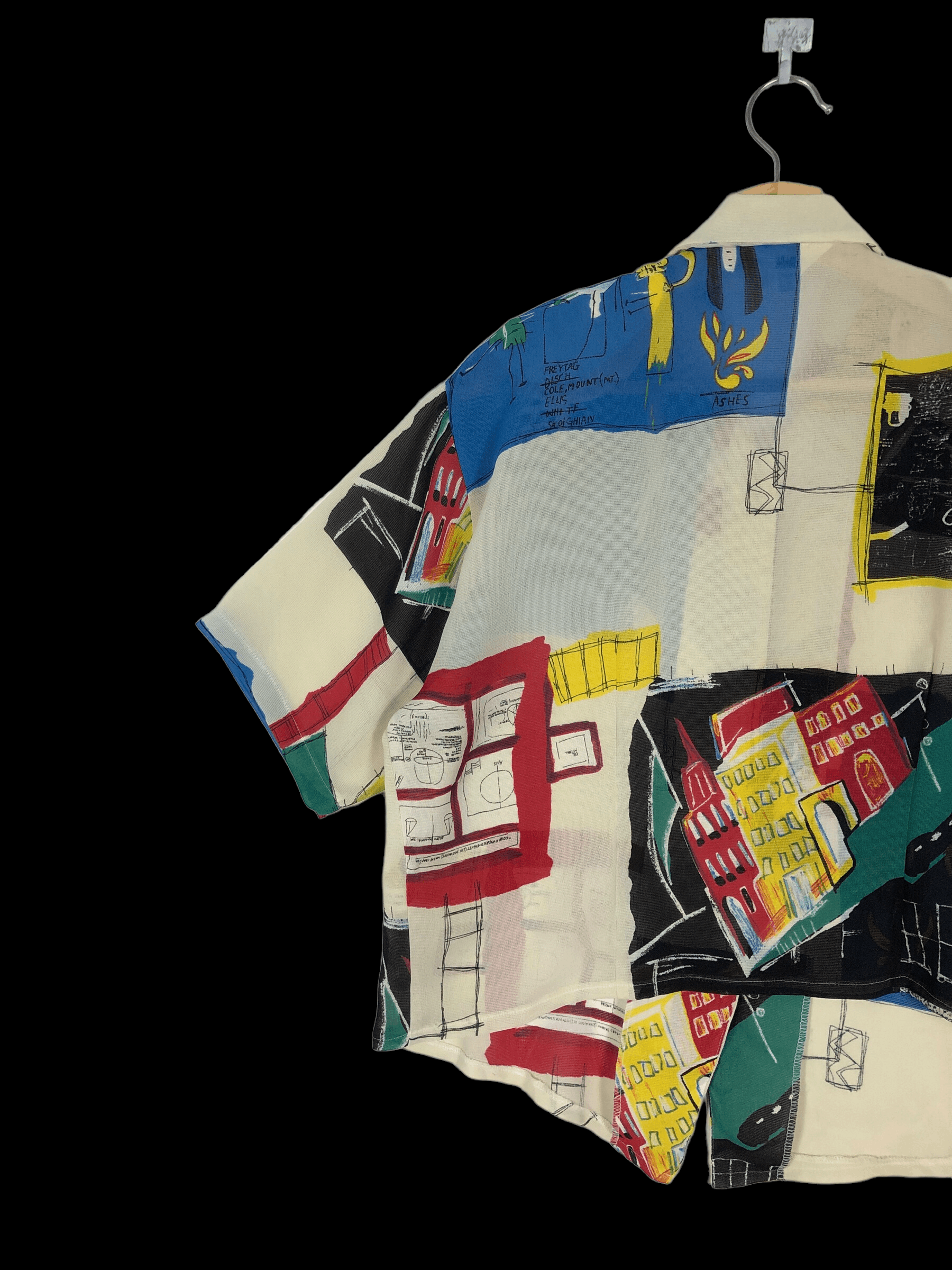 Jean-Michel Basquiat RARE🔥VINTAGE 80’S BASQUIAT X BALCALOLE PUREFEMME BUTTON UPS Size M / US 6-8 / IT 42-44 - 5 Thumbnail