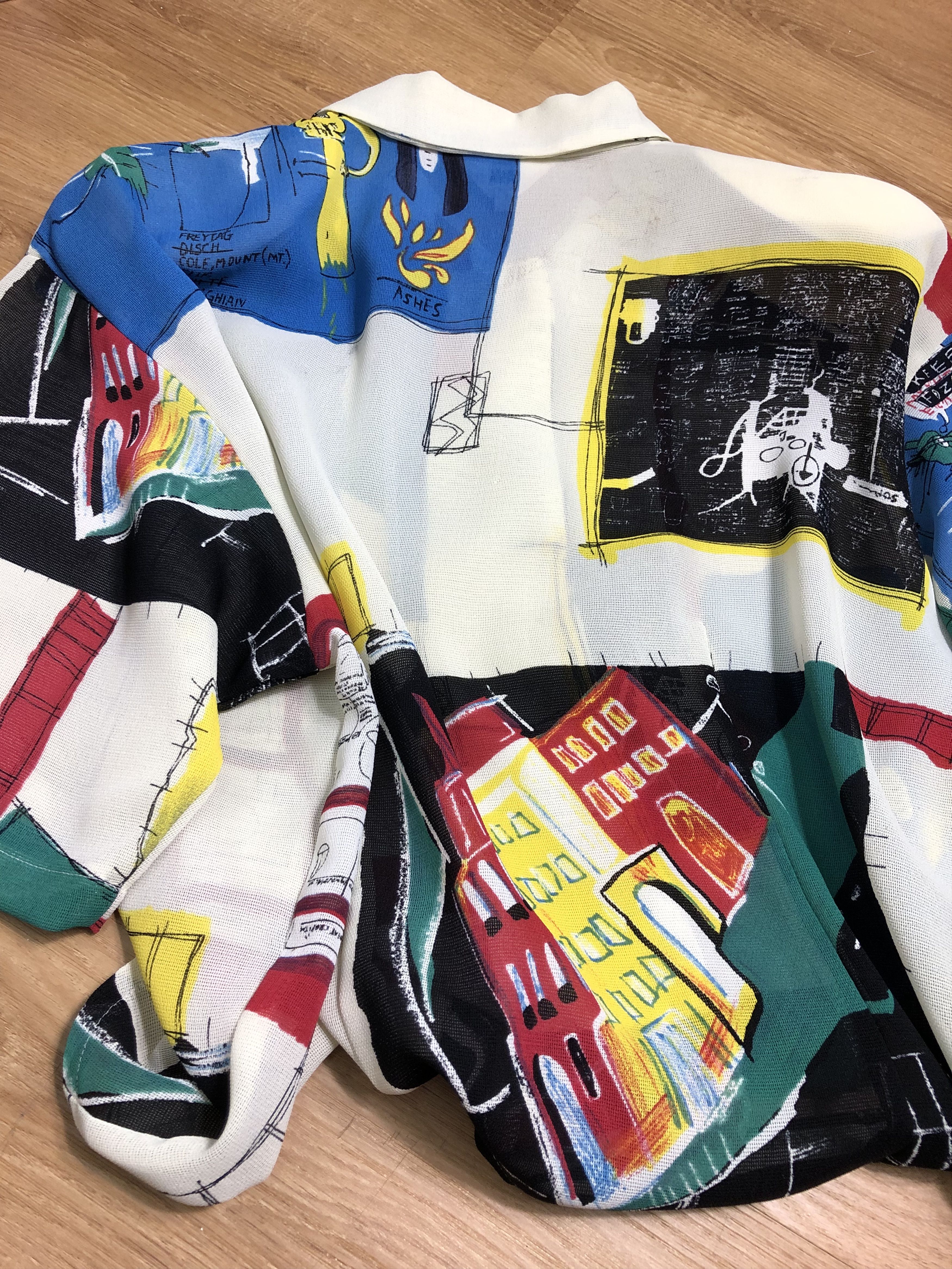 Jean-Michel Basquiat RARE🔥VINTAGE 80’S BASQUIAT X BALCALOLE PUREFEMME BUTTON UPS Size M / US 6-8 / IT 42-44 - 13 Thumbnail