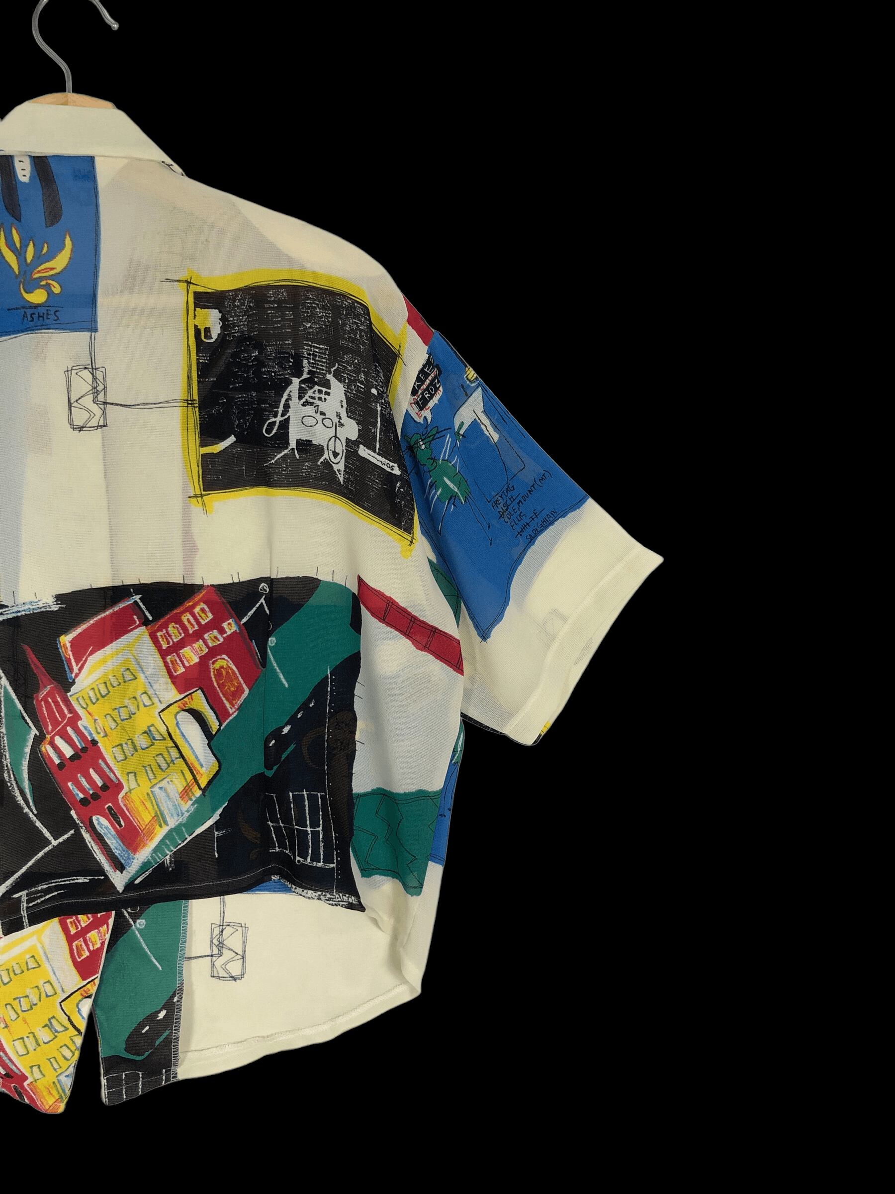 Jean-Michel Basquiat RARE🔥VINTAGE 80’S BASQUIAT X BALCALOLE PUREFEMME BUTTON UPS Size M / US 6-8 / IT 42-44 - 6 Thumbnail
