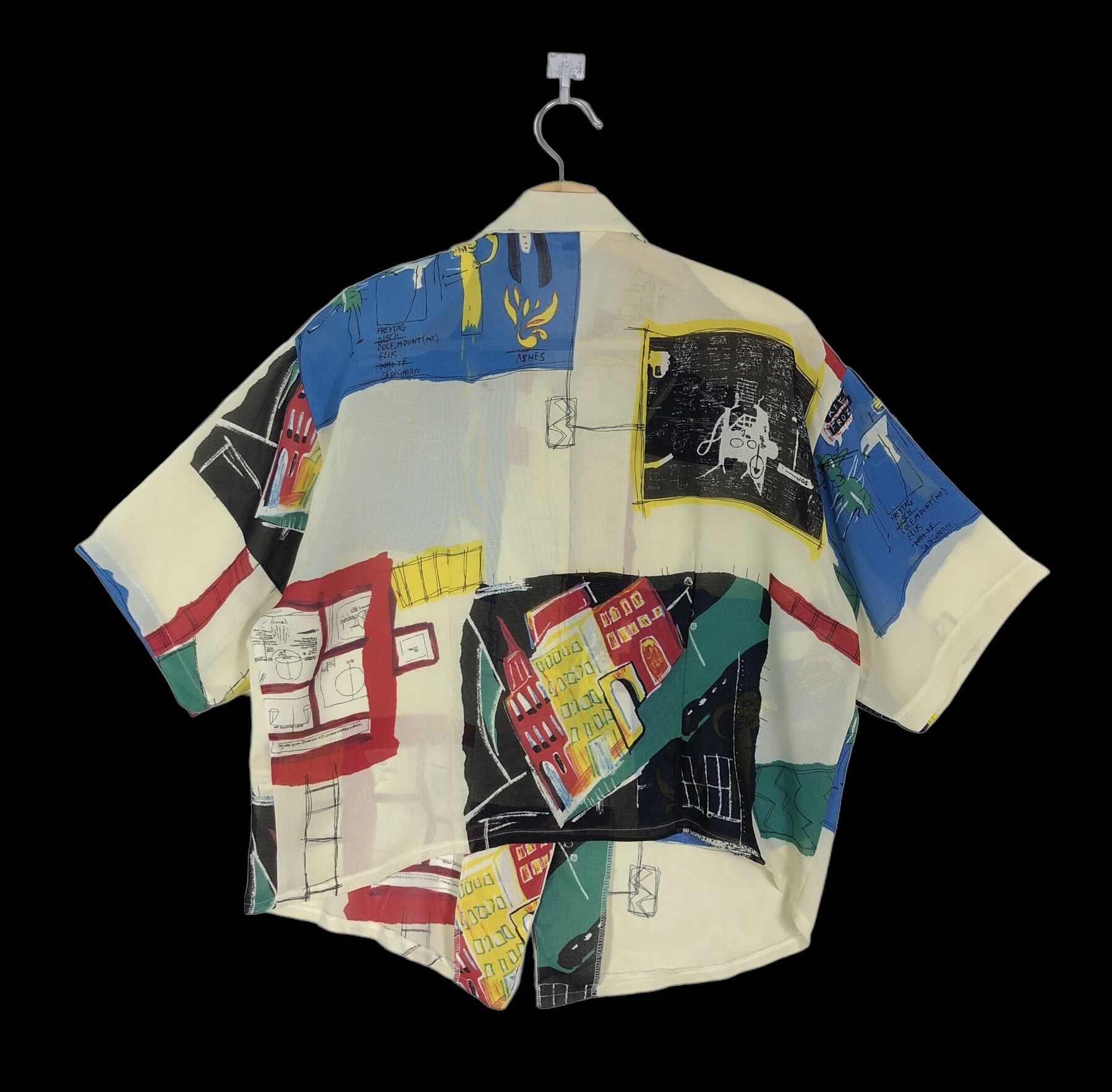 Jean-Michel Basquiat RARE🔥VINTAGE 80’S BASQUIAT X BALCALOLE PUREFEMME BUTTON UPS Size M / US 6-8 / IT 42-44 - 2 Thumbnail