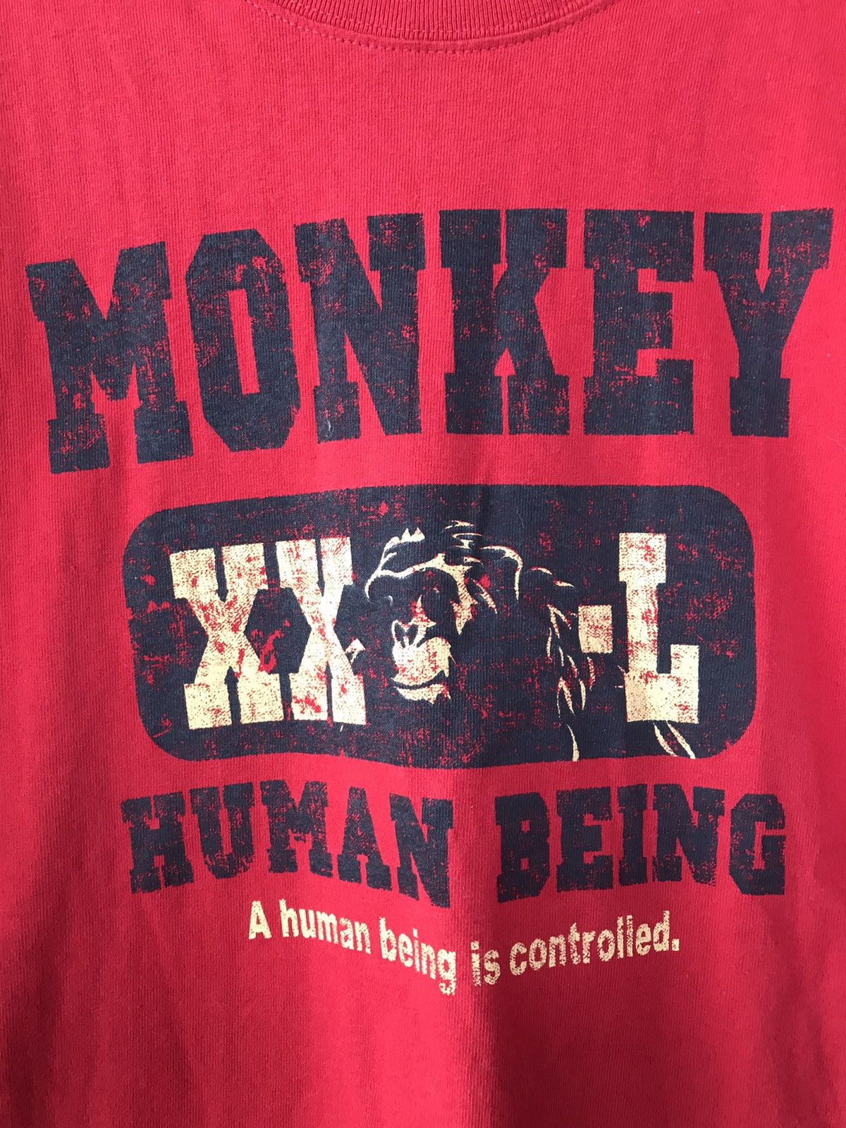 Japanese Brand Monkey XXL Human Being Tee Size US L / EU 52-54 / 3 - 6 Thumbnail