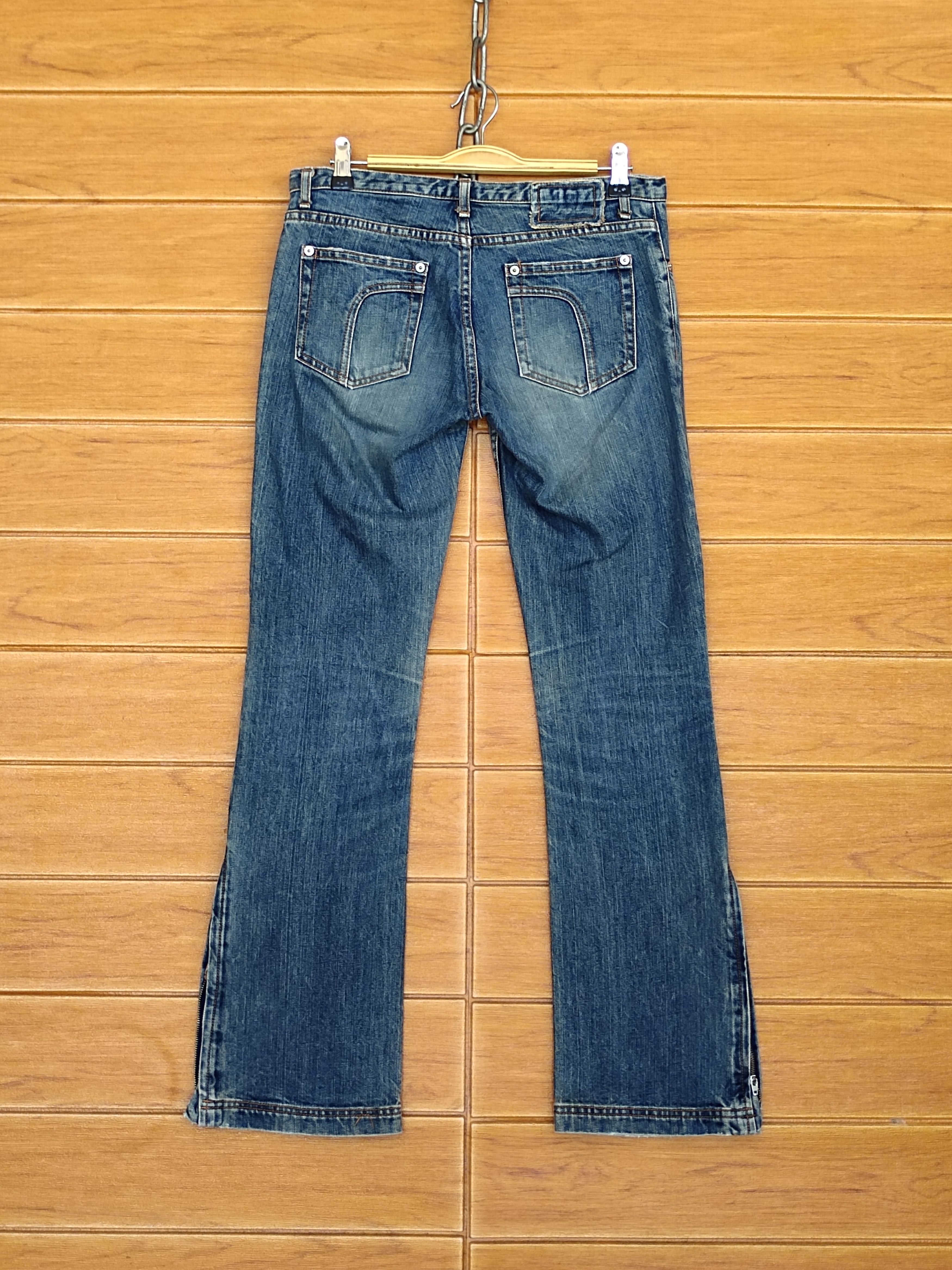 Hysteric Glamour Flare Jean Edge On All Japan Zipper Hem Denim Jeans bootcut Size US 29 - 14 Thumbnail