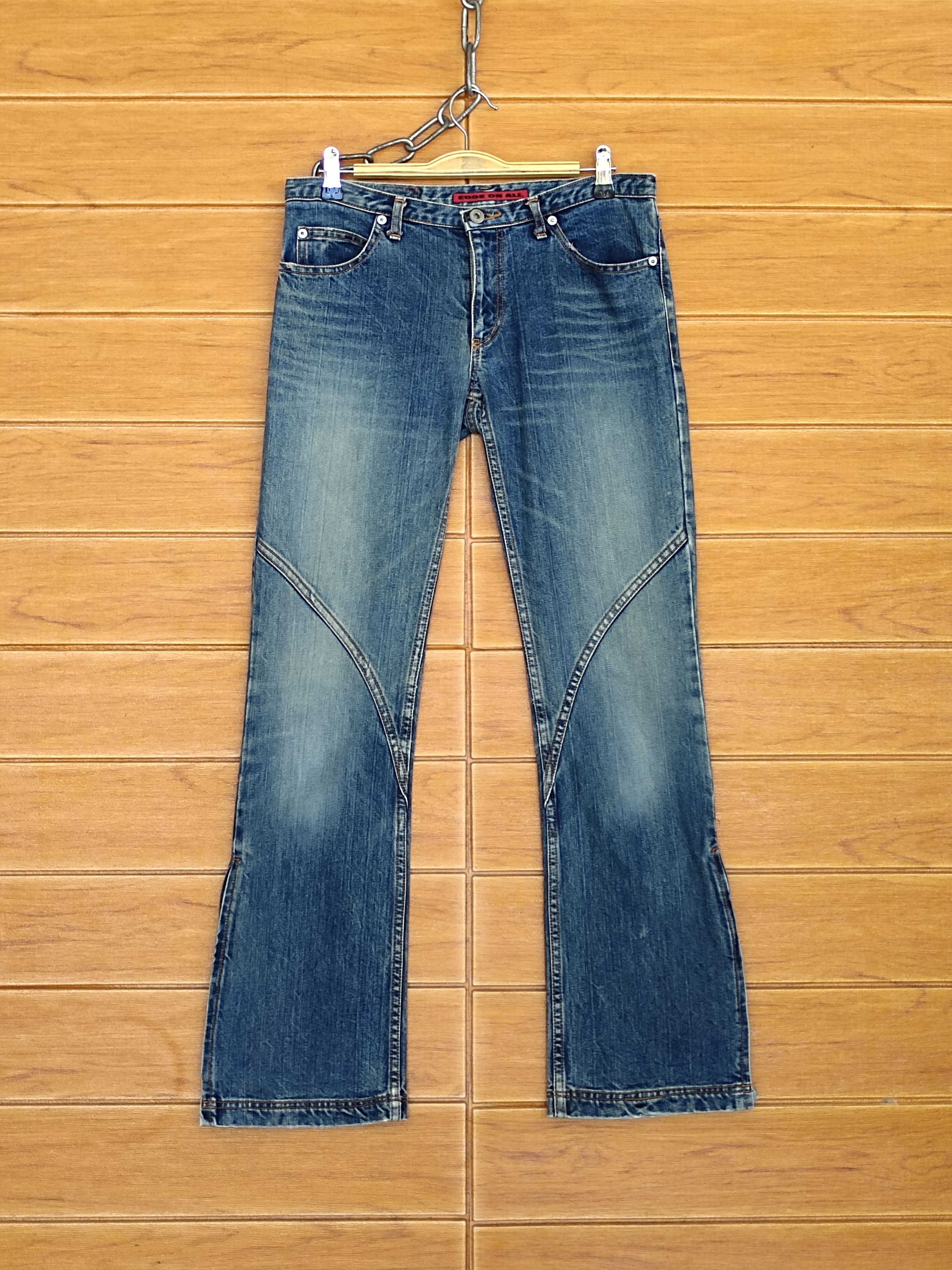 Hysteric Glamour Flare Jean Edge On All Japan Zipper Hem Denim Jeans bootcut Size US 29 - 2 Thumbnail