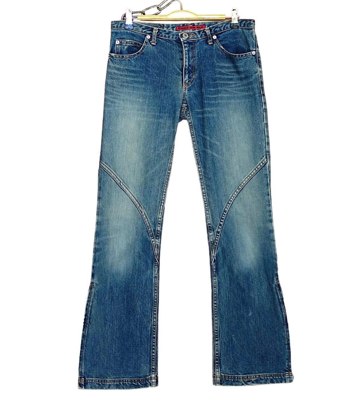 Hysteric Glamour Flare Jean Edge On All Japan Zipper Hem Denim Jeans bootcut Size US 29 - 1 Thumbnail