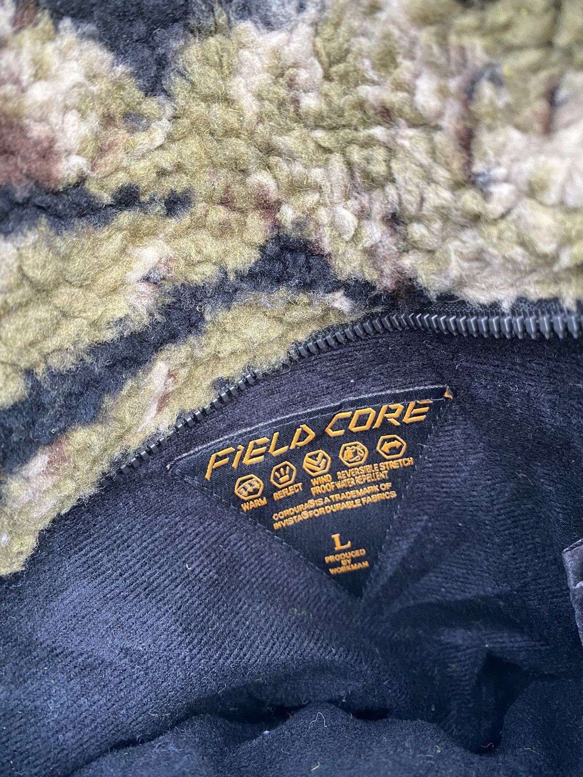 Japanese Brand Field Core Tiger Stripe Deep Pile Sherpa Riversible Jacket Size US L / EU 52-54 / 3 - 12 Thumbnail
