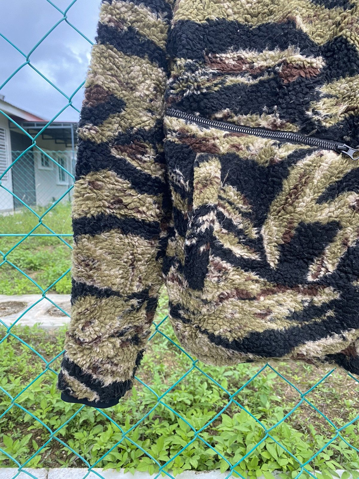 Japanese Brand Field Core Tiger Stripe Deep Pile Sherpa Riversible Jacket Size US L / EU 52-54 / 3 - 4 Thumbnail