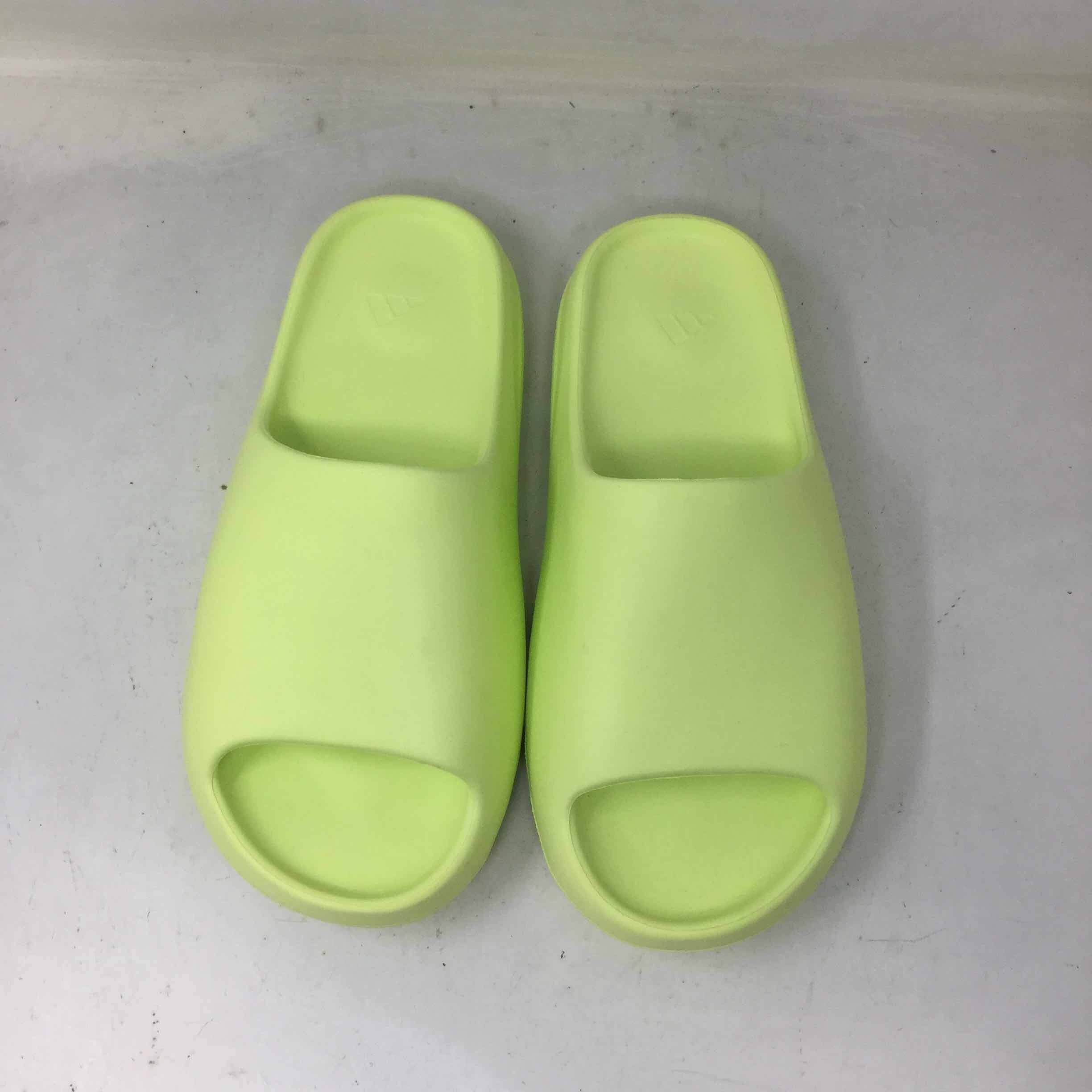 Adidas Yeezy Slides Glow Green Size US 11 / EU 44 - 3 Thumbnail