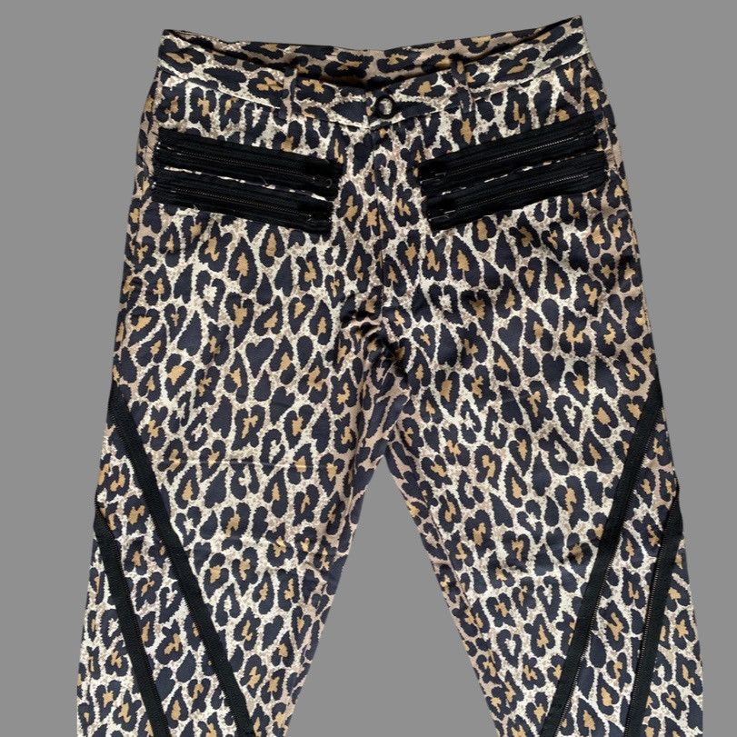 Number (N)ine 2003 “Touch Me I’m Sick” Leopard Heart Print Bondage Pants Size US 31 - 3 Thumbnail