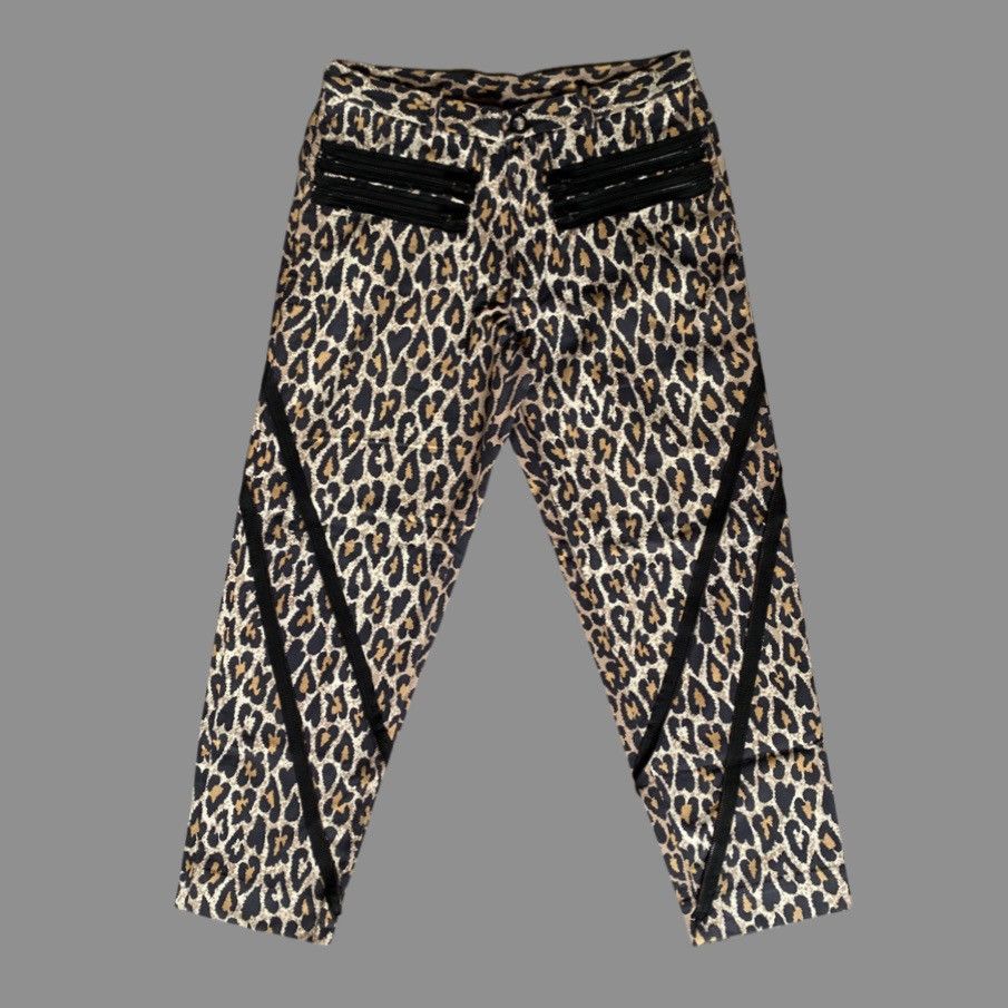 Number (N)ine 2003 “Touch Me I’m Sick” Leopard Heart Print Bondage Pants Size US 31 - 2 Thumbnail