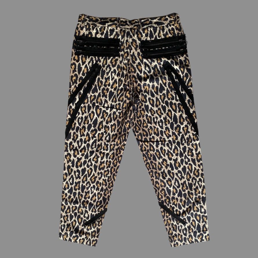 Number (N)ine 2003 “Touch Me I’m Sick” Leopard Heart Print Bondage Pants Size US 31 - 4 Thumbnail