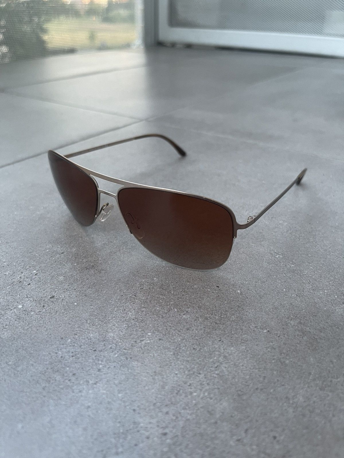 Armani Giorgio Armani AR6007 3039 13 Rose Gold Aviator Sunglasses Grailed