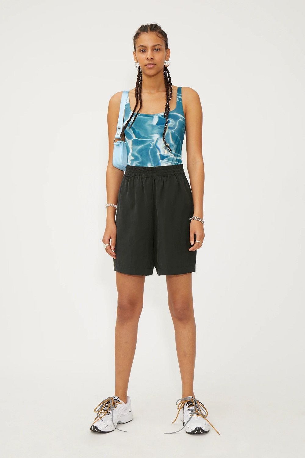 Weekday Weekday Wanda Black Shorts Size US 34 / EU 50 - 1 Thumbnail