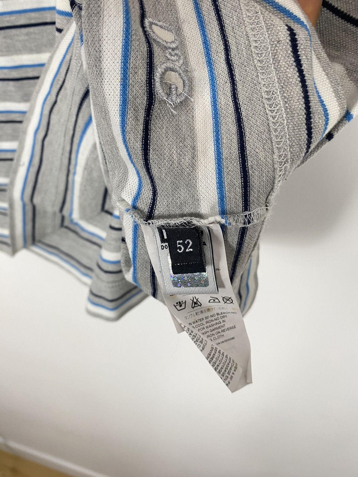 Dolce & Gabbana Dolce & Gabbana Polo Striped Pocket L y2k vintage style Size US L / EU 52-54 / 3 - 8 Thumbnail