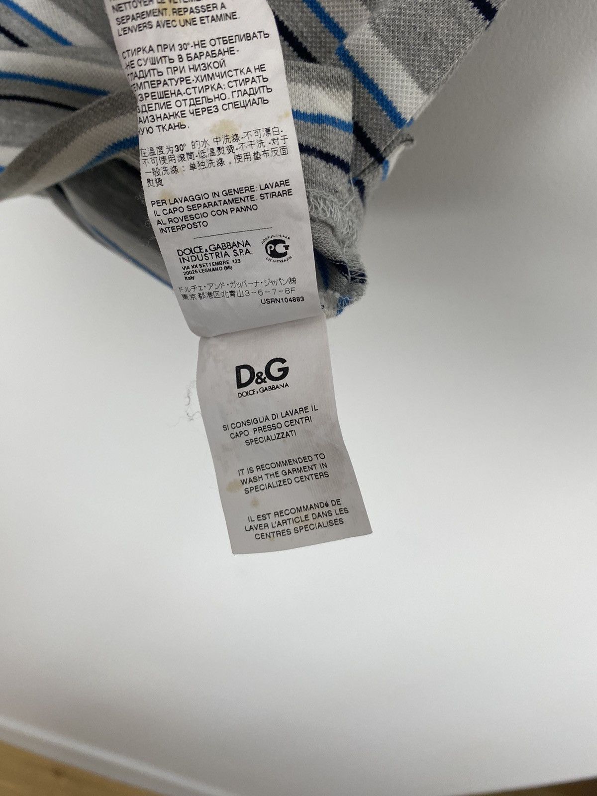 Dolce & Gabbana Dolce & Gabbana Polo Striped Pocket L y2k vintage style Size US L / EU 52-54 / 3 - 14 Thumbnail