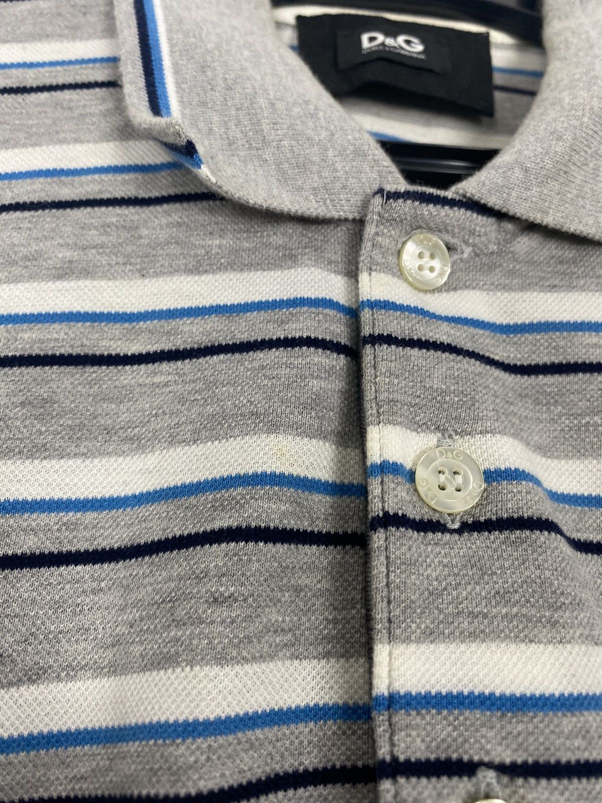 Dolce & Gabbana Dolce & Gabbana Polo Striped Pocket L y2k vintage style Size US L / EU 52-54 / 3 - 5 Thumbnail