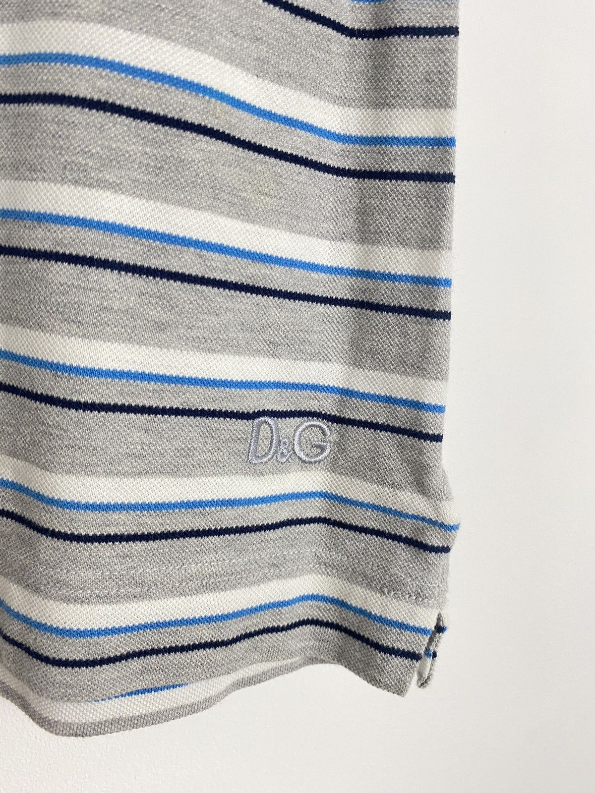 Dolce & Gabbana Dolce & Gabbana Polo Striped Pocket L y2k vintage style Size US L / EU 52-54 / 3 - 2 Thumbnail