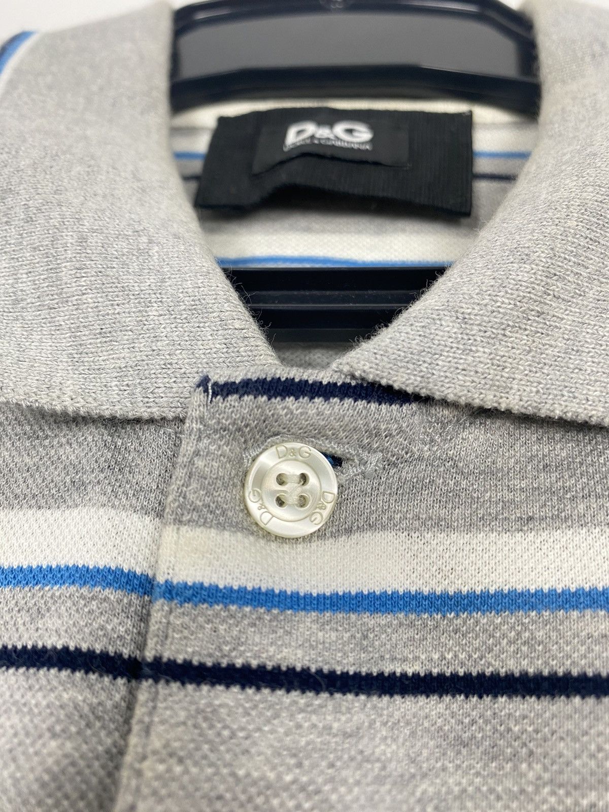 Dolce & Gabbana Dolce & Gabbana Polo Striped Pocket L y2k vintage style Size US L / EU 52-54 / 3 - 6 Thumbnail