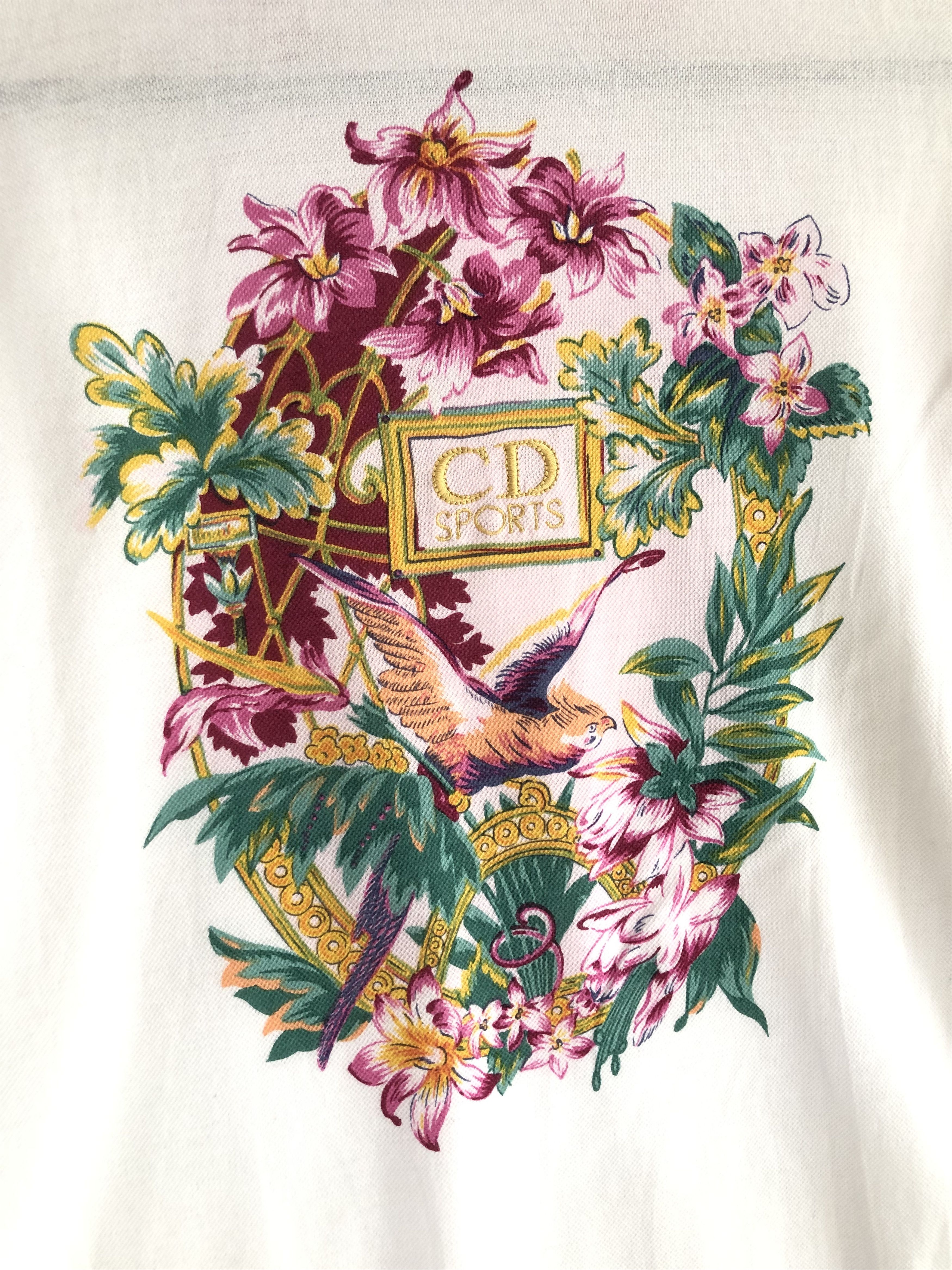 Dior RARE🔥90’S DIOR SPORTS EMBROIDERIES LOGO FLORAL L/S POLO Size US M / EU 48-50 / 2 - 5 Thumbnail